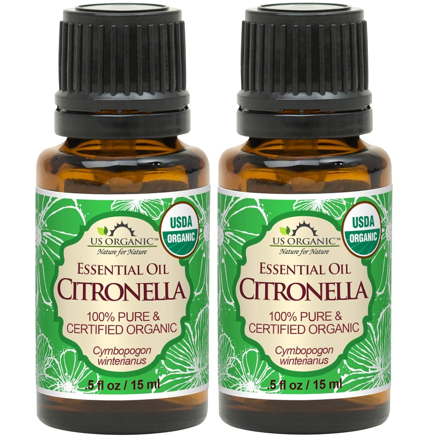 100% Pure Peppermint Essential Oil - USDA Certified Organic - 10 Ml Pack of 2 - W/Improved Caps and Droppers (More Size Variations Available) TLBH
