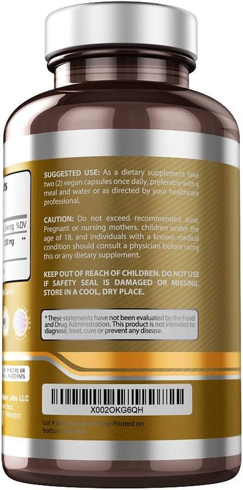 Organic Ceylon Cinnamon Supplement 1200Mg per Serving, 180 Vegan Capsules, 100% Pure, True Ceylon Cinnamon TLBH