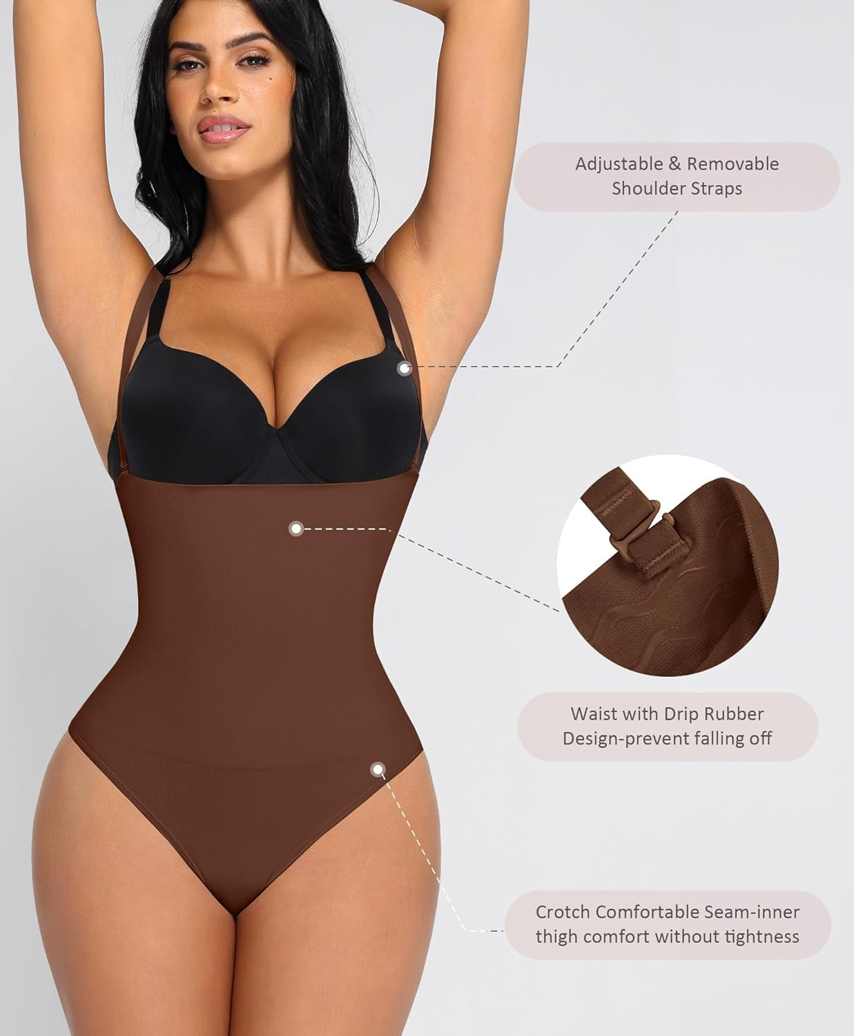 Thong Shapewear for Women Tummy Control Seamless Body Shaper High Waisted Panties Slimming Underwear