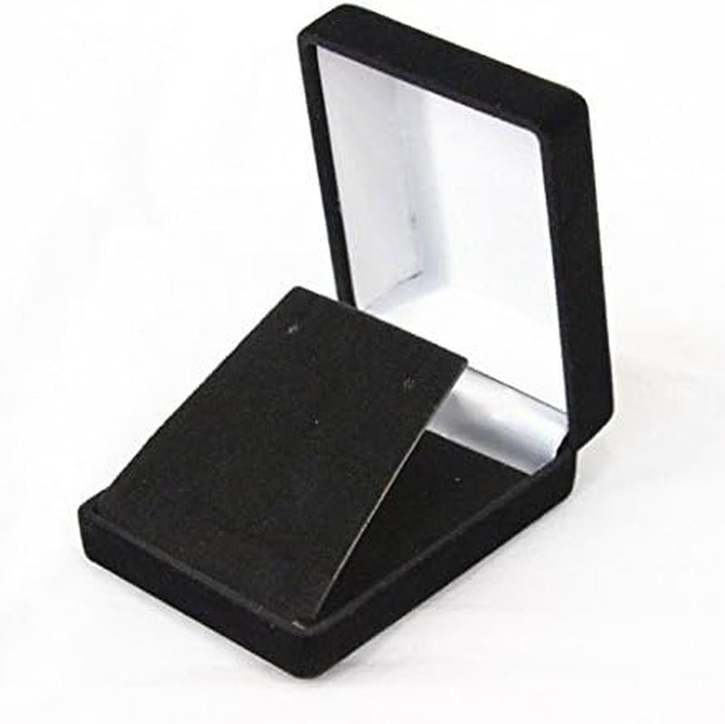 1/2 CT Genuine Sapphire & Diamond Sterling Silver Earring & Pendant Set W/18" Chain