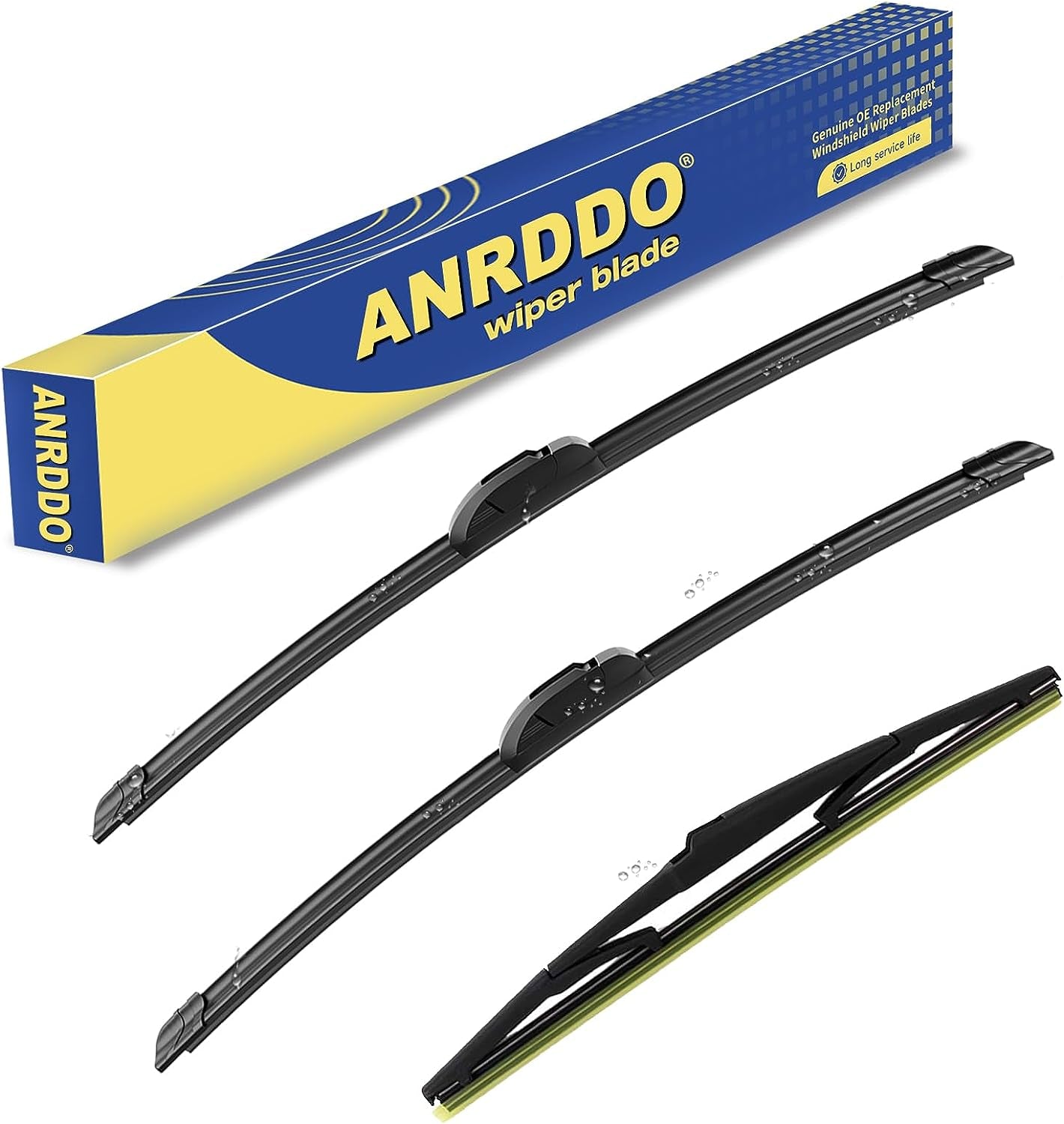 3 Wipers Factory Replacement for Toyota Rav4 2013-2018 Original Equipment Windshield Wiper Blades Set 26"+16"+10" (Set of 3)