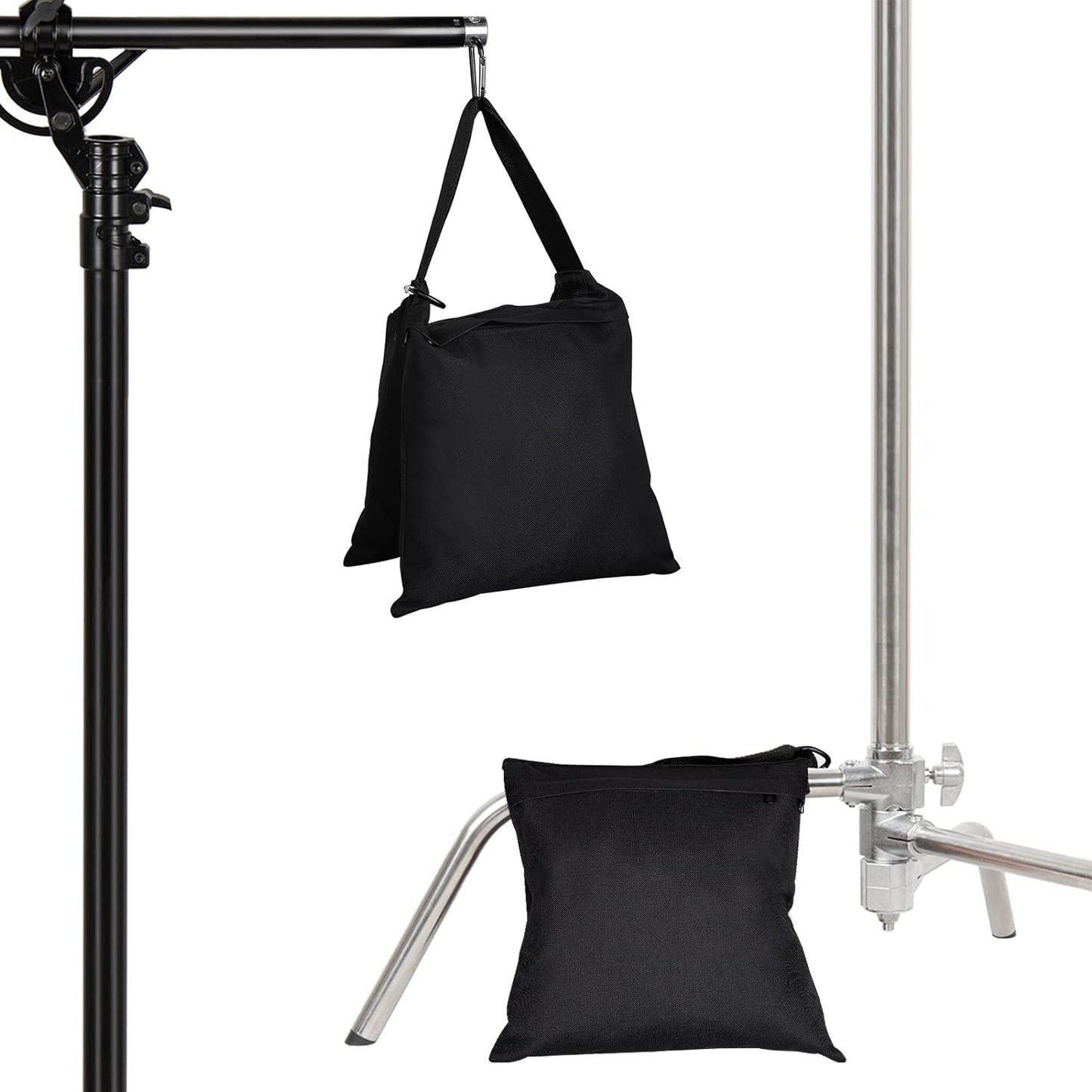 4 Packs Sandbags Weight Bags for Light Stand Photography Video Equipment, Heavy Duty Saddlebag for Backdrop Stand, Photo Tripod, Canopy, Pop up Tent, Umbrella Base, Fishing Chair, Picnic Table
