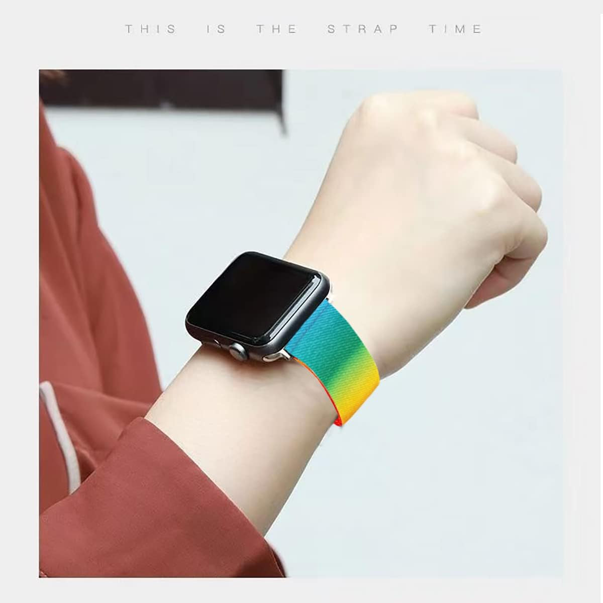 Compatible with Apple Watch Band 38Mm 40Mm 41Mm 42Mm 44Mm 45Mm 49Mm Iwatch Band Series Ultra SE 8 7 6 5 4 3, Soft Sport Band and Stretchy Solo Loop Straps Set for Mens Women