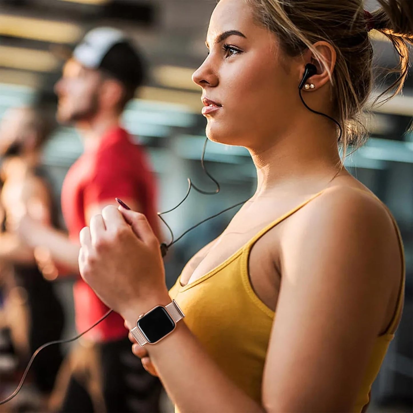 Nylon Band Compatible with Apple Watch Band 38Mm 40Mm 41Mm 42Mm 44Mm 45Mm 46Mm 49Mm for Women Men, Soft Braided Stretchy Solo Loop Sport Band for Iwatch Series 10/9/8/7/6/Se/Ultra Blue Fog S