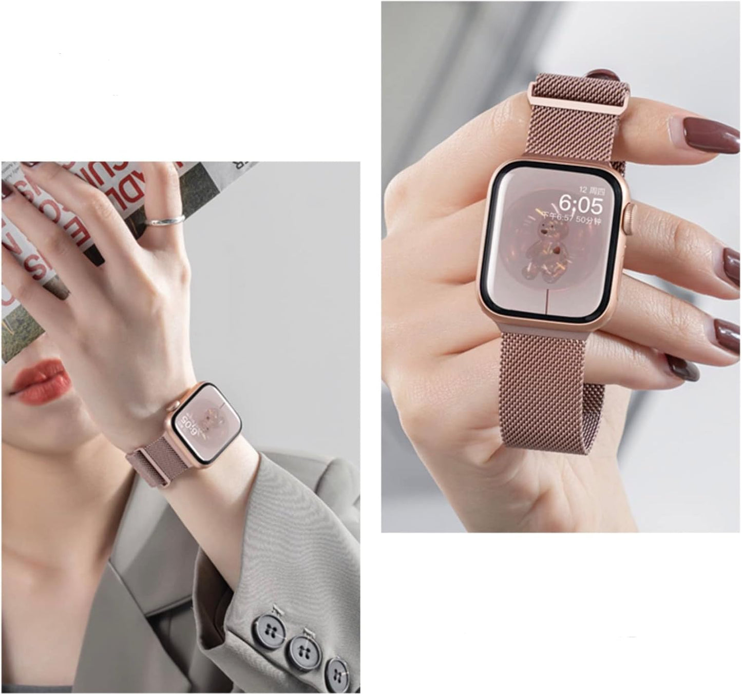 Compatible with Apple Watch Band, Milanese Loop for Apple Watch Band 38Mm 40Mm 41Mm 42Mm 44Mm 45Mm 49Mm, Compatible Apple Watch Series 9, Ultra 2, SE, Ultra, 8 7 6 5 4 3 2 1