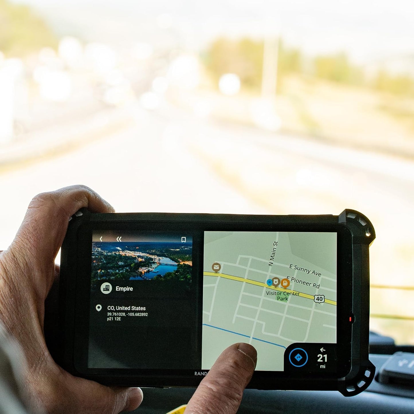 Truck GPS for Truckers with Navigation System, Speed Camera Alerts & Live Traffic Weather and Fuel Updates - Essentials Truck Accessory for Commercial Drivers - Rand Tablet 6 Inch TRUCK DRIVER