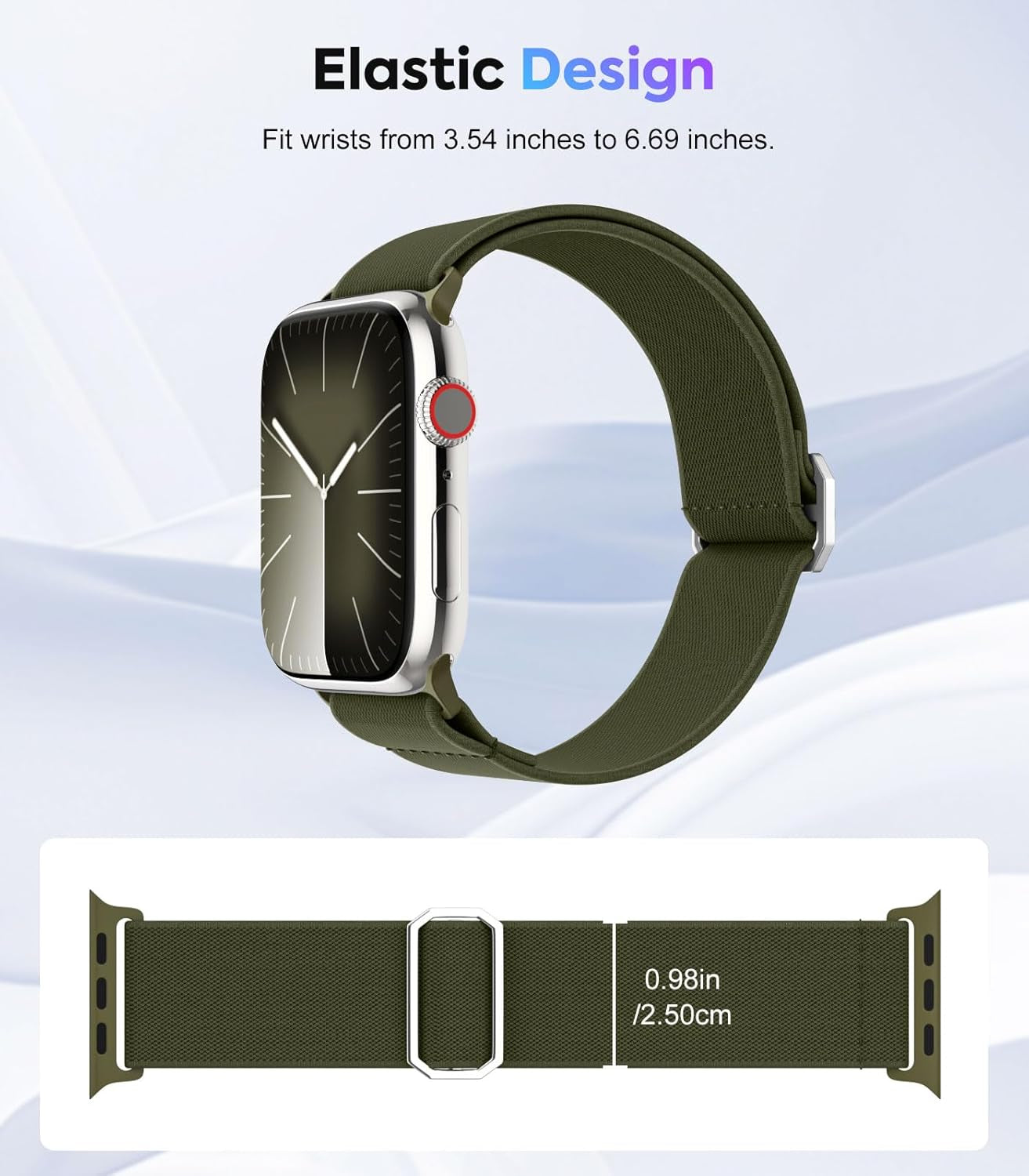 4Pack Watch Band Compatible with Apple Watch Series 9 8 7 6 5 4 3 2 1 SE 38/40/41Mm, Stretchy Solo Loop Nylon Strap Replacement Sport Wristband