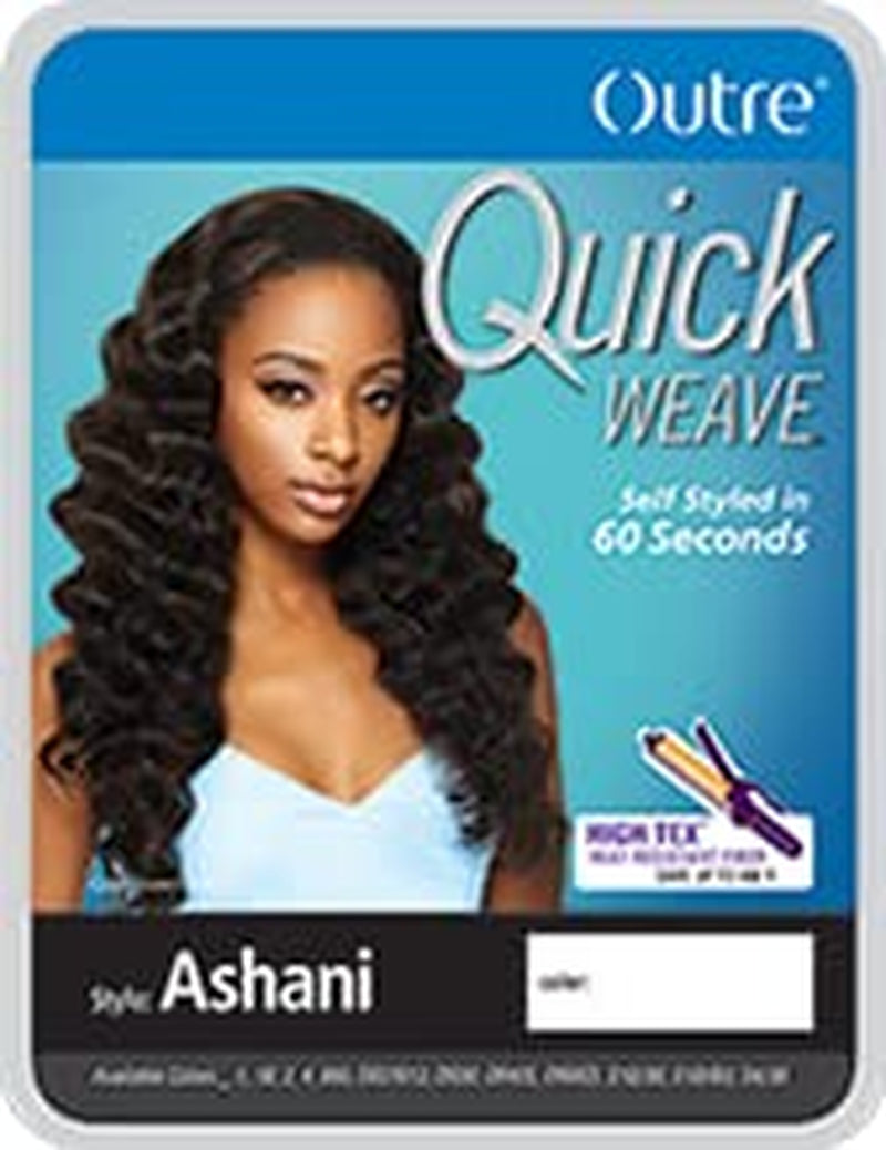 Synthetic Hair Half Wig Quick Weave Ashani (1B)
