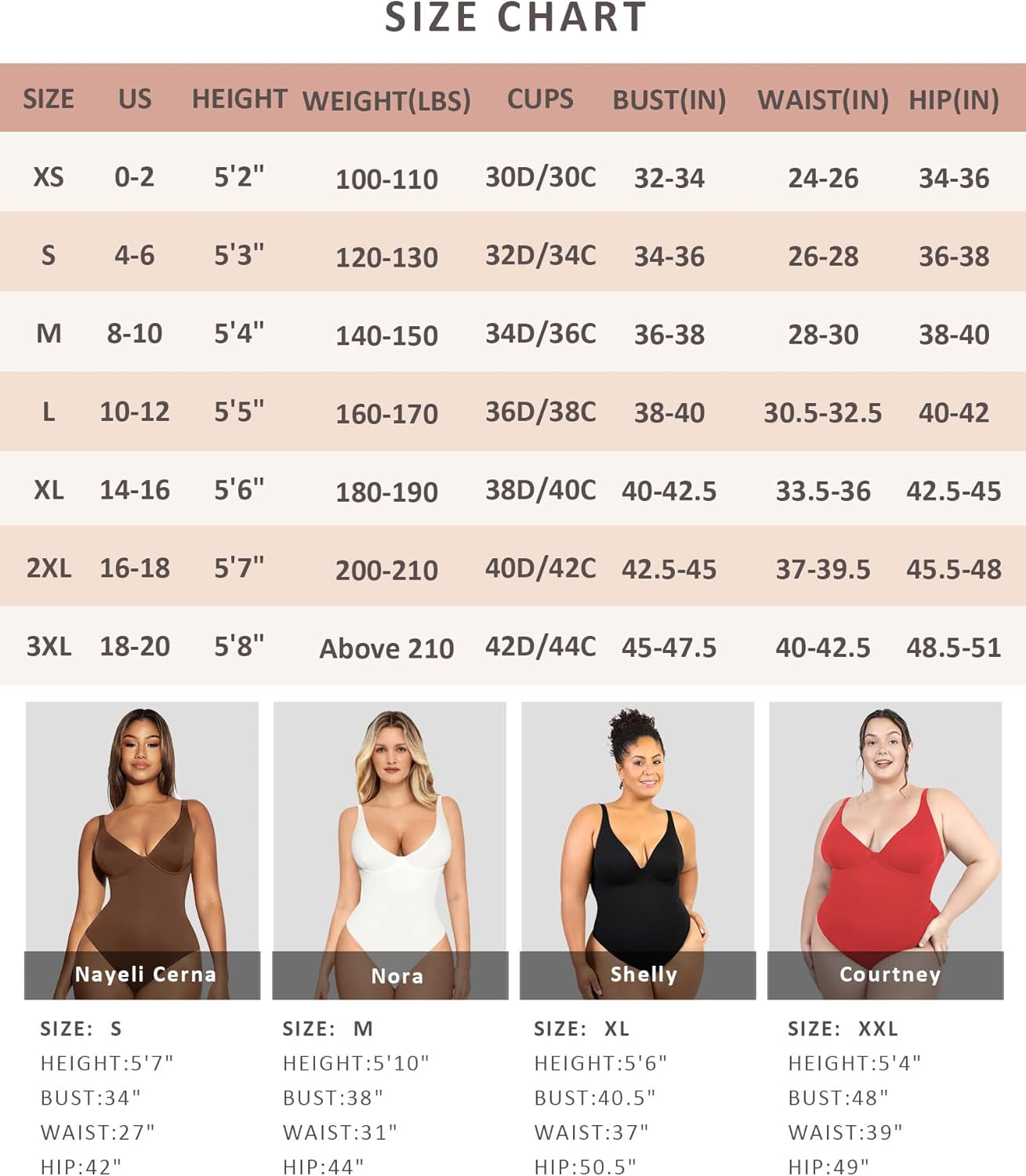 Shapewear Bodysuits for Women Tummy Control Body Suits Deep V Neck Thong Body Shaper