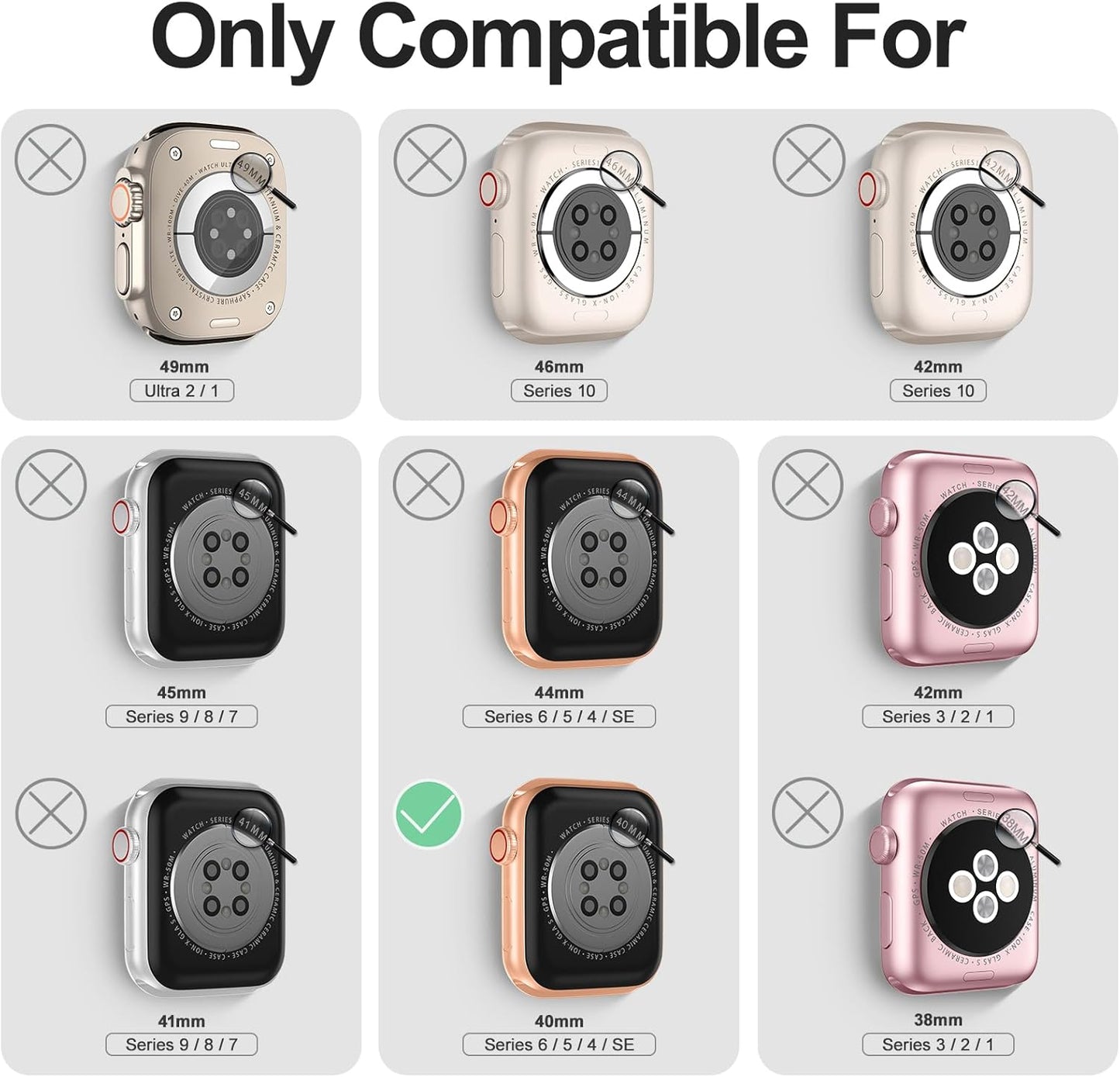Compatible for Apple Watch Bands 40Mm with Bumper, Bling Glitter Women Silicone Soft Comfortable Strap for Iwatch SE Ultra Series 10 9 8 7 6 5 4 3 2 1