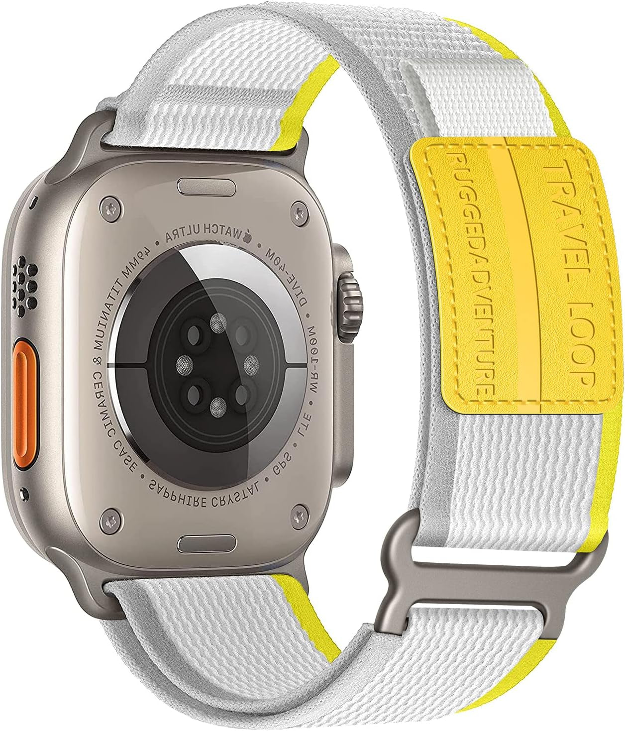 Trail Loop Nylon Band - Compatible with Apple Watch Ultra 2 Band 49Mm 46Mm 45Mm 44Mm 42Mm 41Mm 40Mm 38Mm Men Women,Rugged Braided Elastic Weave Sport Strap for Iwatch Ultra Series 10/9/8/7/6/SE/5/4/3