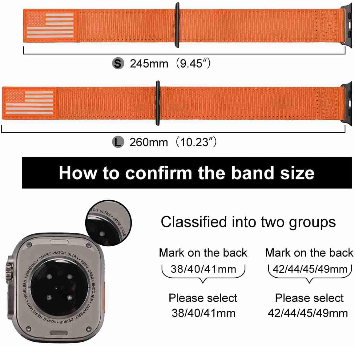Rugged Nylon Band Compatible with Apple Watch Series 9/8/7 6/5/4/3/2/1/SE/SE2 Ultra 1/2, Sports Strap Woven Design for Iwatch 49Mm 42Mm/44Mm/45Mm 38Mm/40Mm/41Mm
