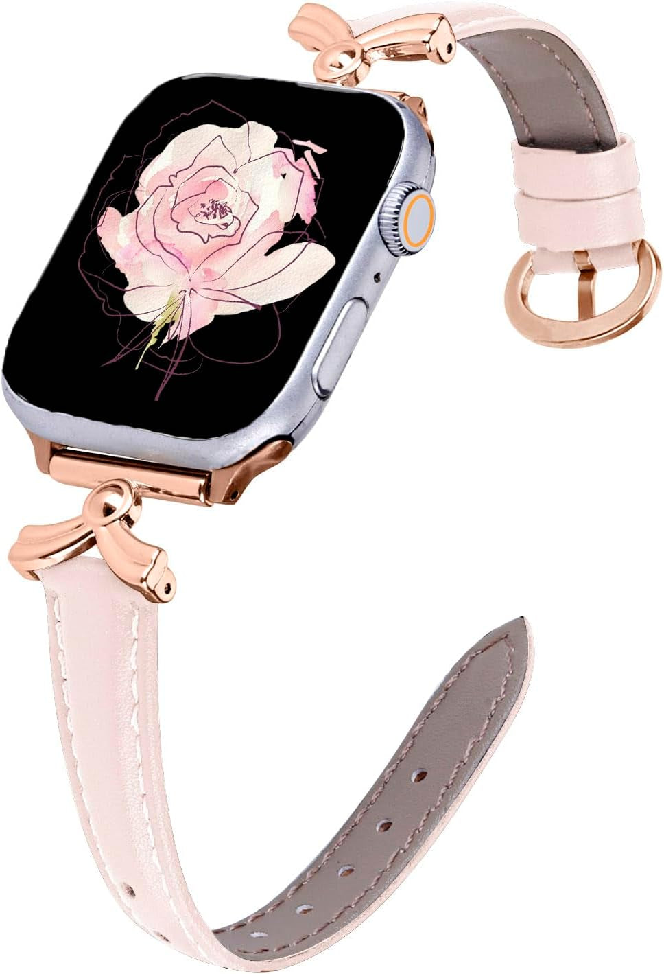 Leather Band Compatible with Apple Watch 38Mm 40Mm 41Mm 42Mm 44Mm 45Mm 49Mm Ultra, Replacement Handmade Leather Strap for Iwatch