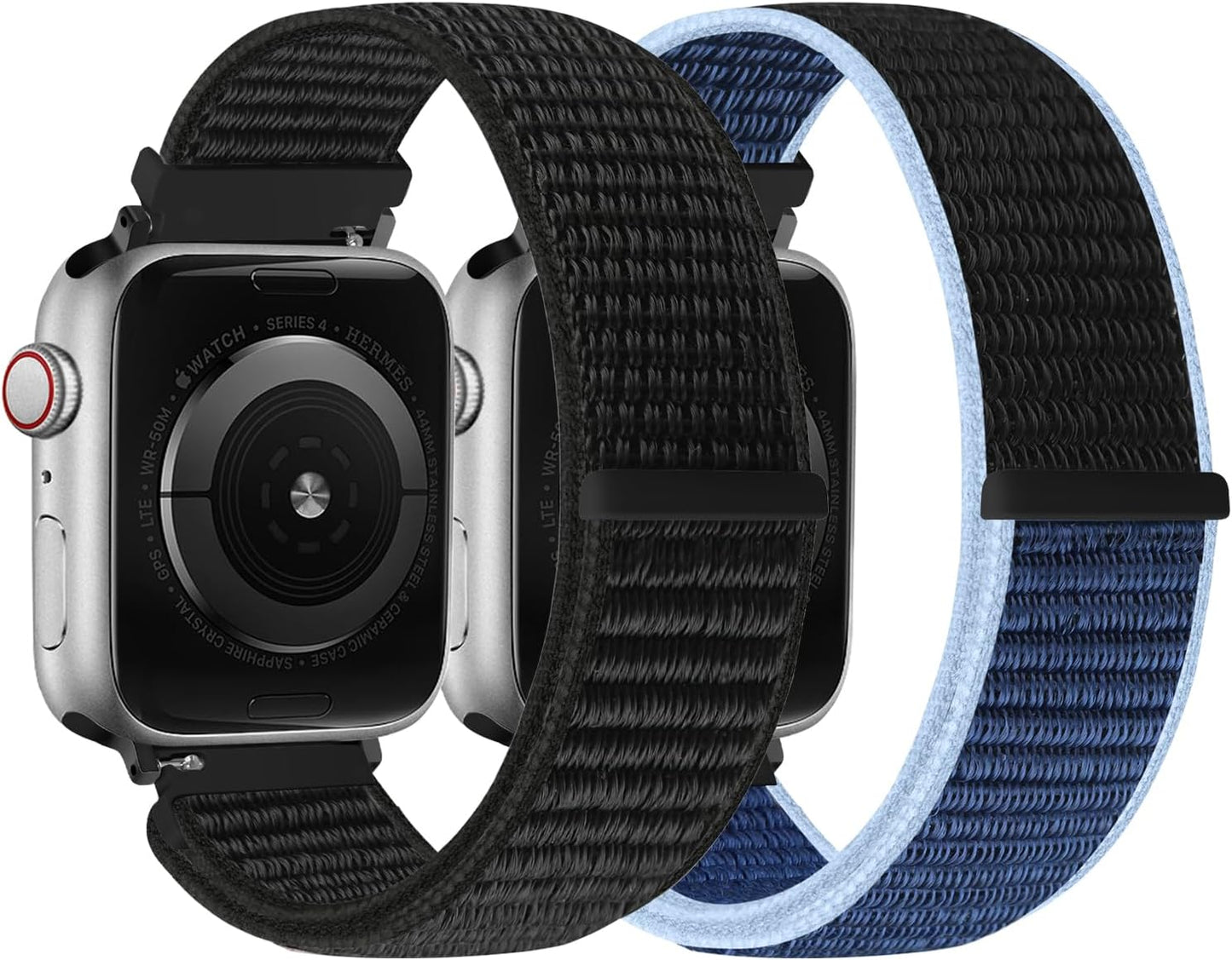Nylon Sport Band Compatible with Apple Watch Band 38Mm 40Mm 41Mm 42Mm 44Mm 45Mm 49Mm Women Men, Adjustable Breathable Braided Replacement Strap for Iwatch Series 9 8 7 6 5 4 3 2 1 SE Ultra 2/1