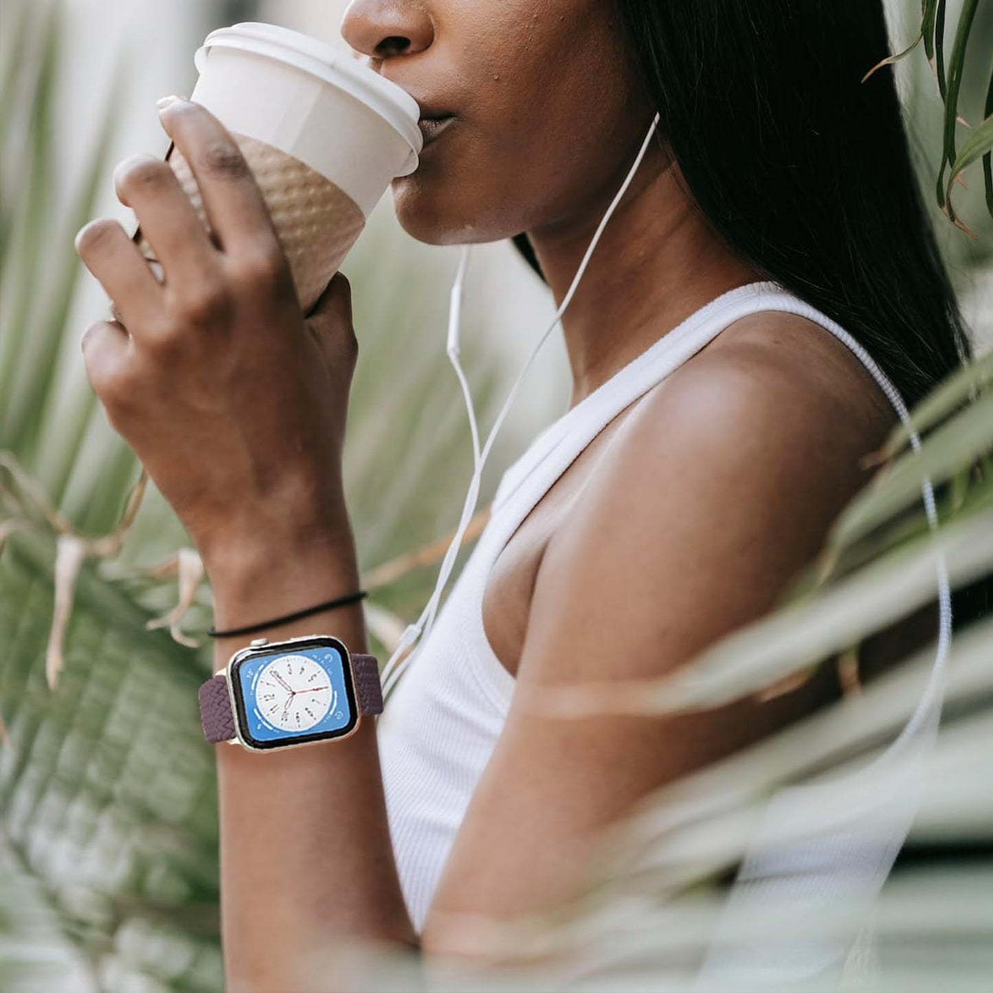 Stretchy Braided Solo Loop Compatible with Apple Watch Band 38Mm 40Mm 41Mm 42Mm 44Mm 45Mm 49Mm for Women Men, Adjustable Straps Elastic Sport Wristbands for Iwatch Series 10 9 8 7 6 5 4 3 2 1 Ultra SE