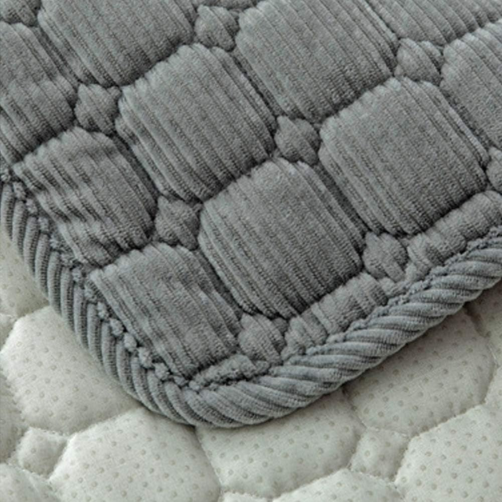 Bay Window Cushion Seat Indoor, Farmhouse Window Seat Cushions Indoor for Bedroom, Non Slip Pads/Bay Window Sill Bench Cushions, 27.55 X 59.05 Inches, Gray