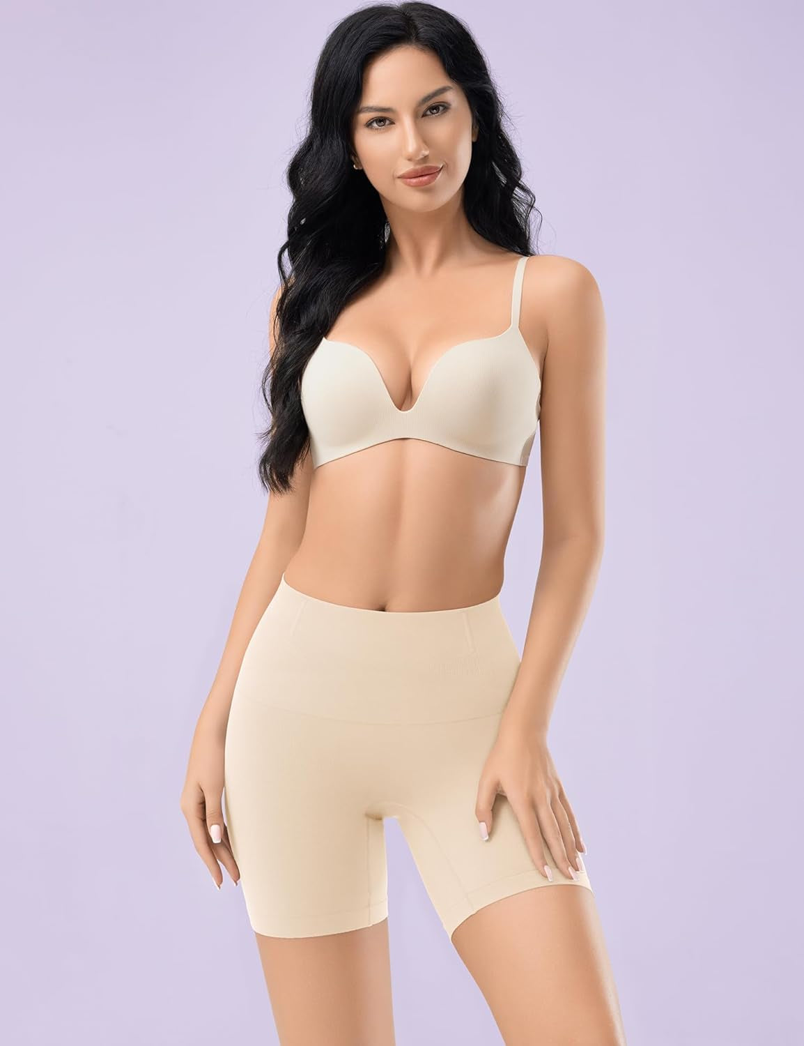 Shapewear Tummy Control, Mid-Waist Body Shaper Shorts, Women'S Girdle Shorts and Spanks Shape Wear