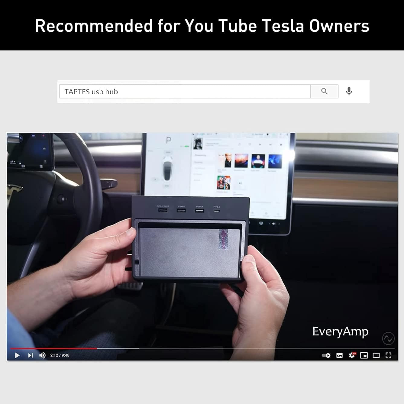 USB Hub 5 in 1 Ports for Tesla Model 3 before June 2020(Not Fit for Model Y),Dashcam & Sentry Mode Viewer USB Hub Dongle USB (Not Fit for Tesla Model 3 Produced after June 2020)