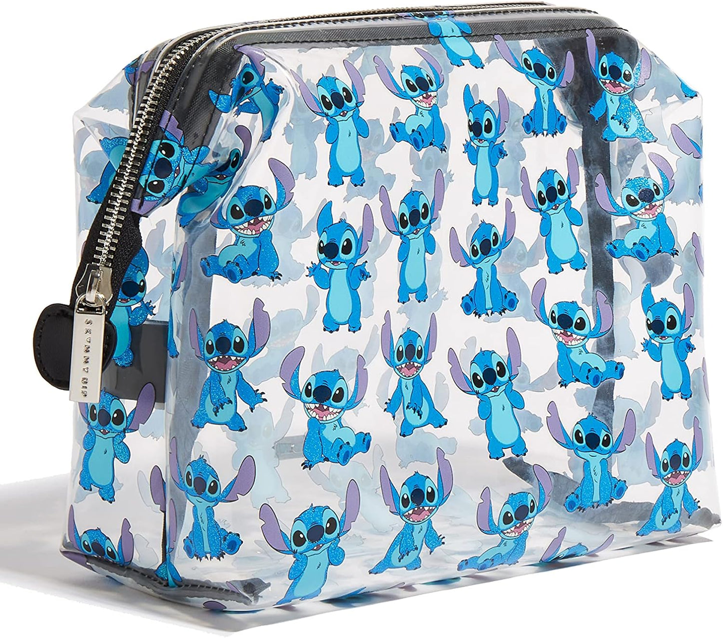 Wash Bag - Disney Lilo and Stitch Toiletry Bag, Clear Makeup Bag, Ideal for Cosmetics Travel Accessories, Cute Toiletries Essentials Bag for Women, Girls and Kids Designed in London UK