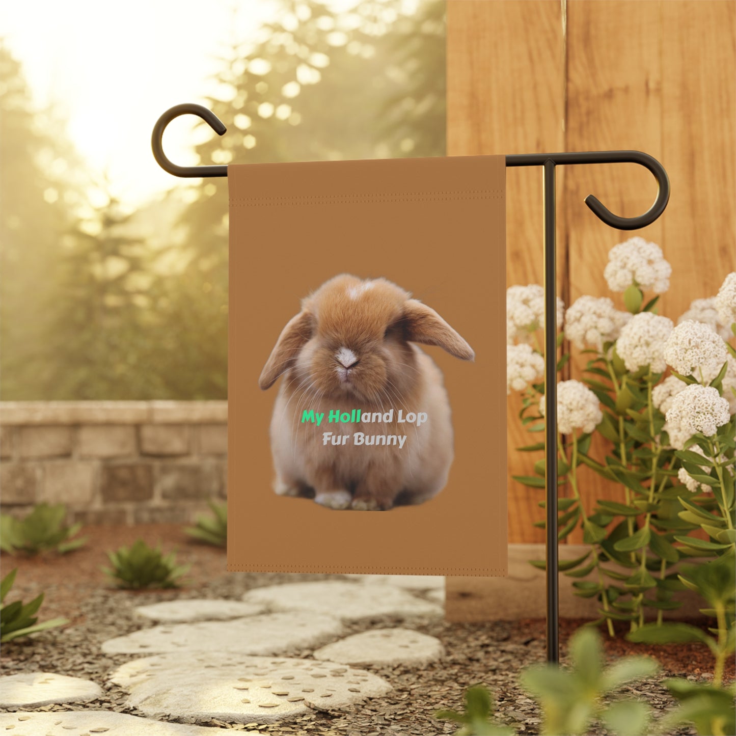 Cute Holland Lop Bunny Garden Banner - My Holland Lop Fur Bunny