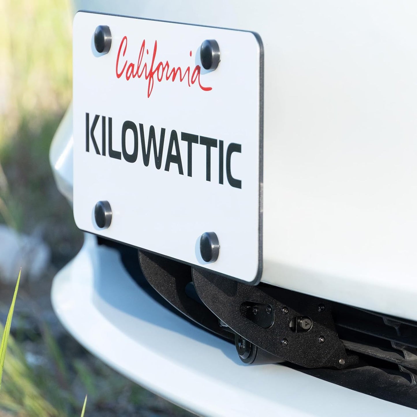 License Plate Holder for Tesla Model 3 2024 Highland Refresh, Lockable Front License Plate Mount Kit with Anti-Theft Features, No Adhesives License Frame