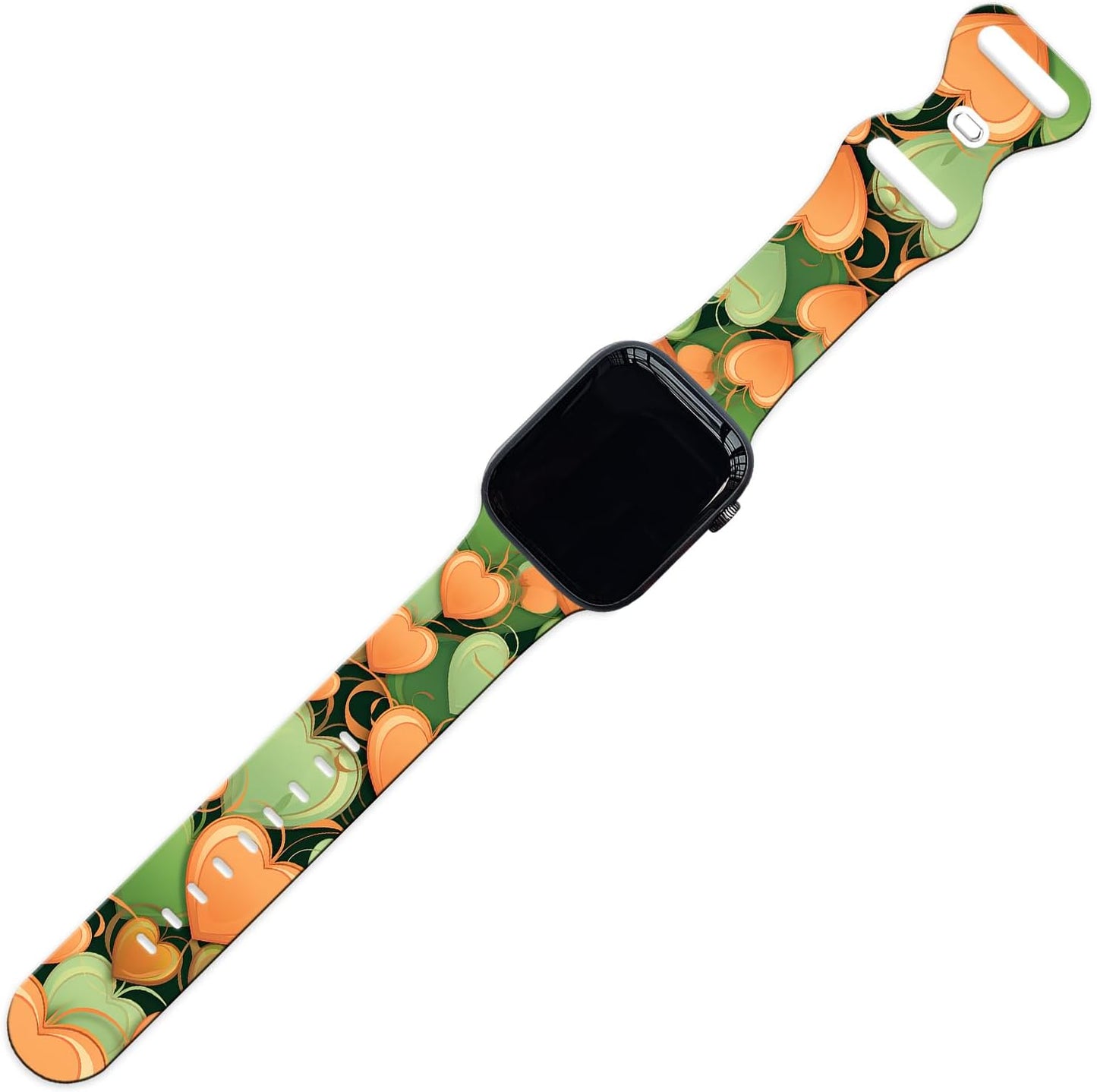 Sport Band Compatible with Apple Watch Bands 49Mm 45Mm 44Mm 42Mm 41Mm 40Mm 38Mm Women Girl, Silicone Floral Printed Fadeless the Roses Pattern Design Strap for Iwatch Series 9,8,7,6,5,4,3,2,5,SE