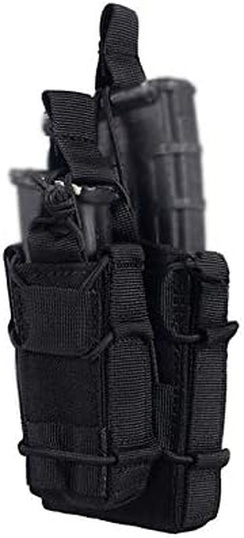 Tactical Molle Magazine Pouch Open-Top Single Pistol Mag Pouch AR/M4/M16 Cartridge Clip Pouch Hunting Bag