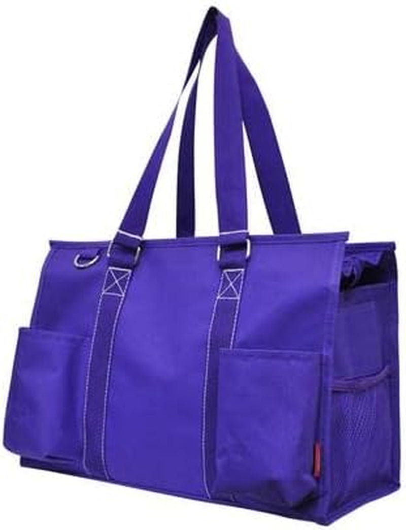 Utility Water Resistant Tote Bag, Top Zipper Closure, Perfect Gifts for Working Women, Nurses, Gym Bag