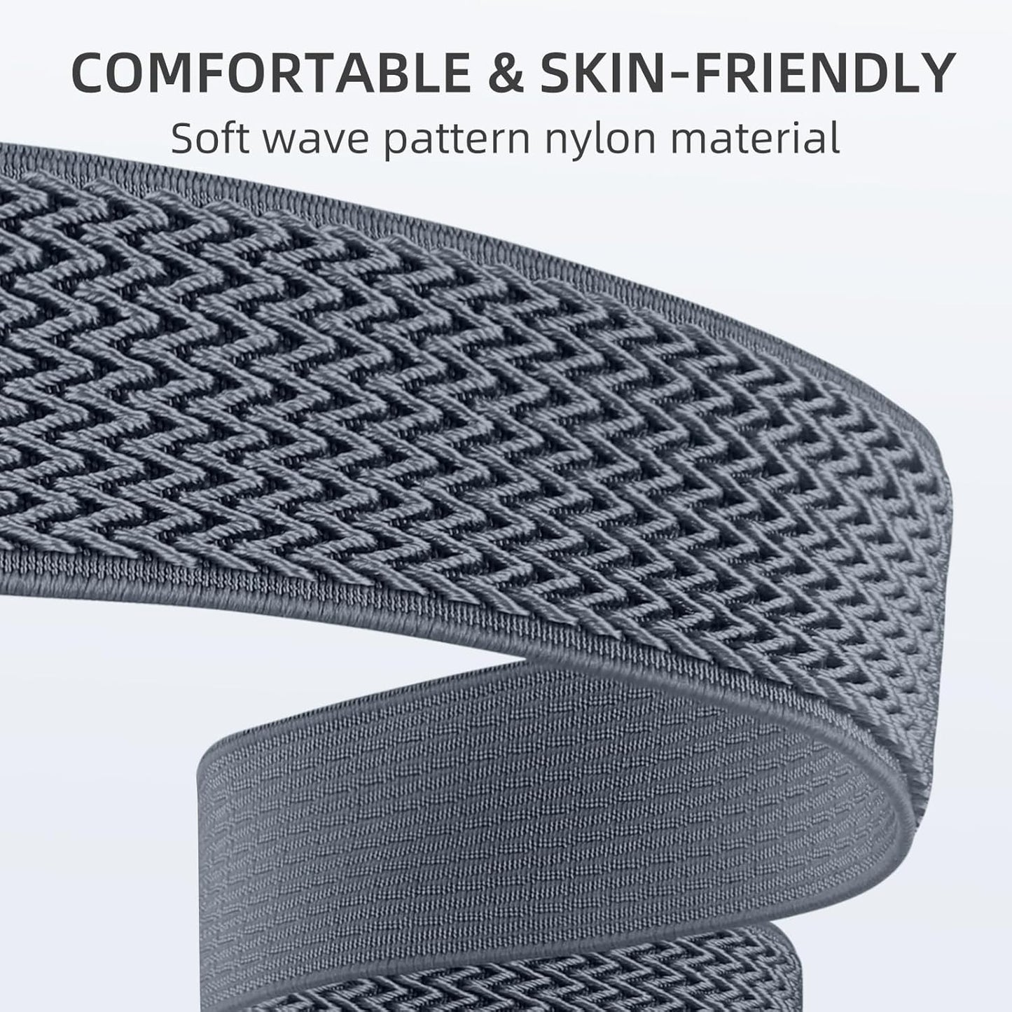 Braided Solo Loop Compatible with Apple Watch Bands for Men 49Mm 46Mm 45Mm 44Mm 42Mm 38Mm 40Mm 41Mm, Soft Stretchy Nylon Sport Wristbands for Iwatch Ultra Series 10/9/8/7/6/5/4/3/2/1 SE