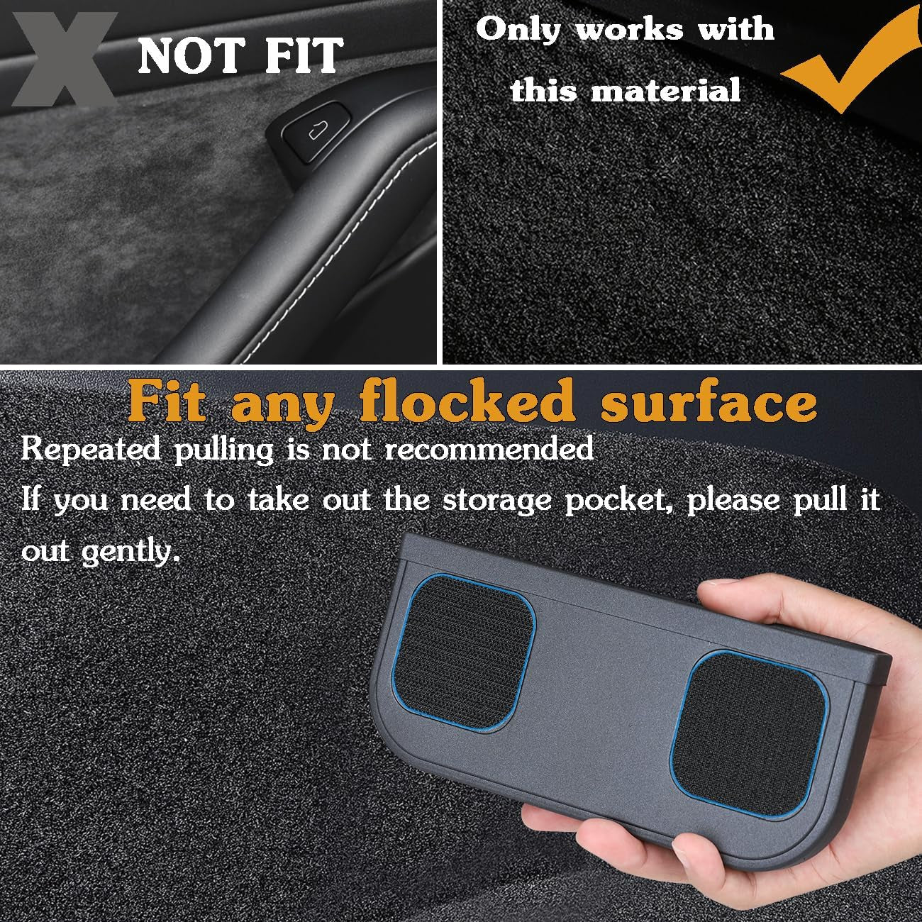 For Tesla Model Y 3 Sunglasses Holder Center Console Organizer Tray Storage Box Key Card Coin Holder Silicone Hook for Flocking for Tesla Model 3 Model Y Accessories