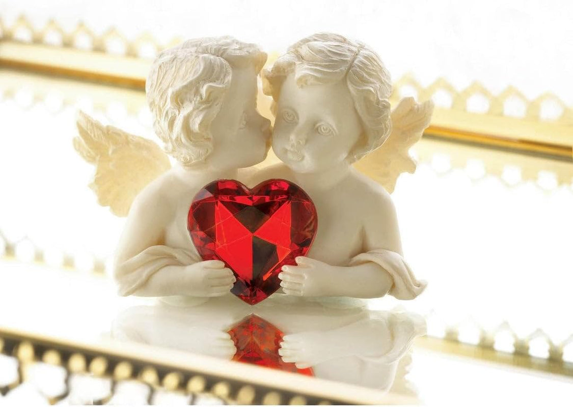 Two in Love Cherub Figurine 2.75X1.5X2"