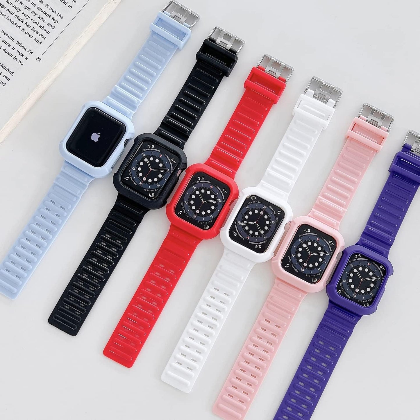 Case Bands Compatible with Apple Watch Band 38Mm 40Mm 41Mm 42Mm 44Mm 45Mm, Compatible with Iwatch Bands Serise 7 6 5 4 3 2 1 SE for Women Men