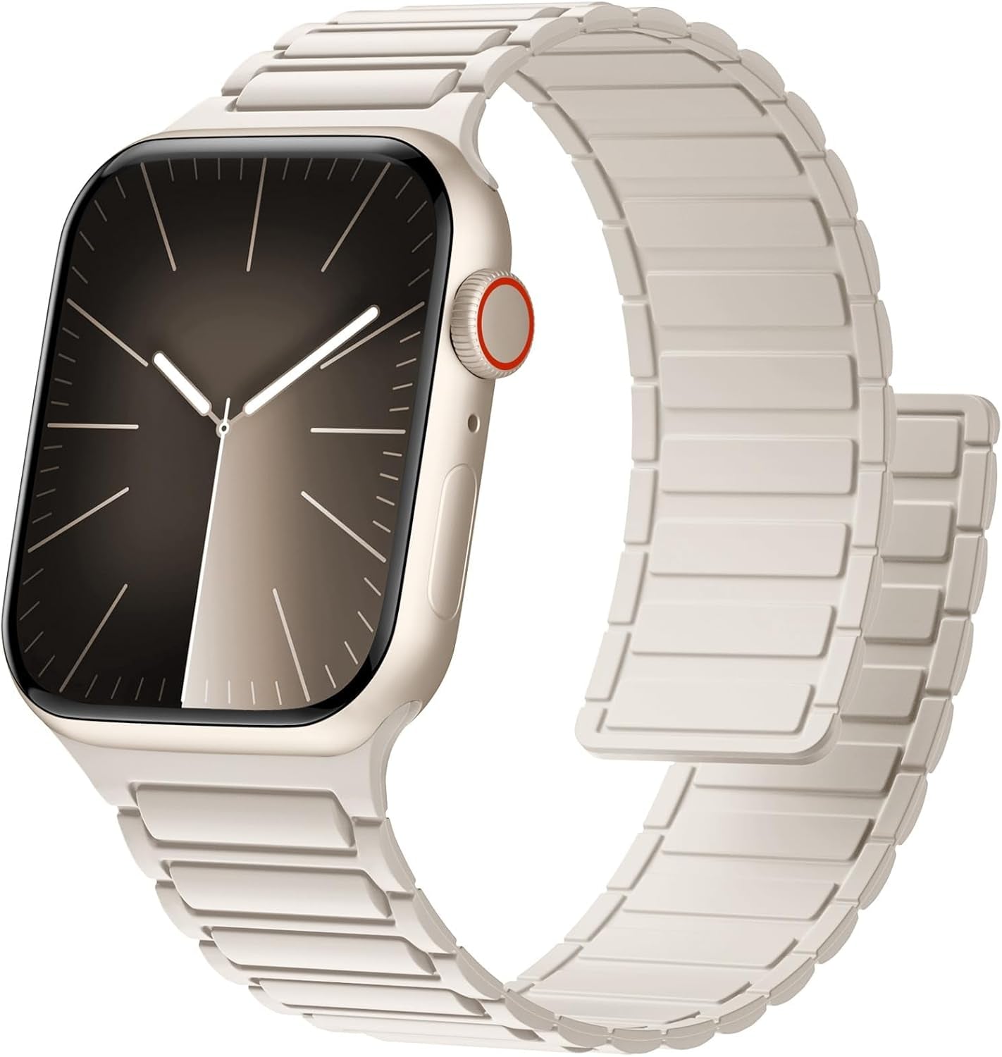 Magnetic Watch Band Compatible with Apple Watch 44Mm 45Mm 49Mm 46Mm 42Mm 41Mm 40Mm 38Mm Bands for Men Women Wrist Solo Loop, Sport Silicone Strap for Iwatch Series 10 9 8 7 6 5 4 3 SE 2Nd Ultra