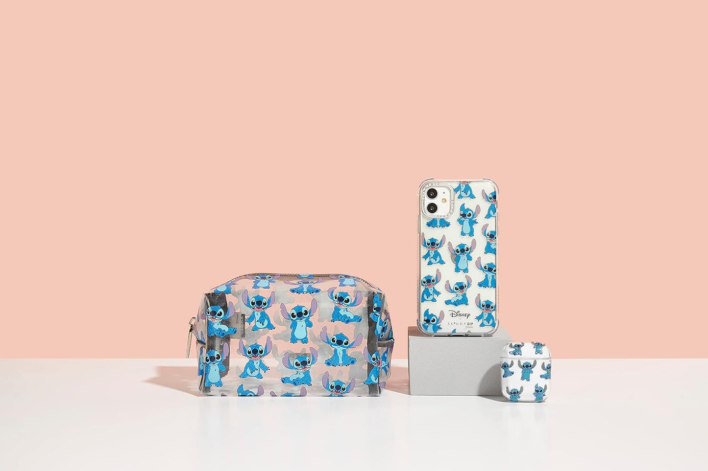 Stitch Pencil Case - Lilo and Stitch Gifts for Girls, Stitch Stuff, Clear Lilo and Sitch Travel Makeup Bag for Girls, Easy Glide Zipper, Official Disney Cute Gifts UK UK