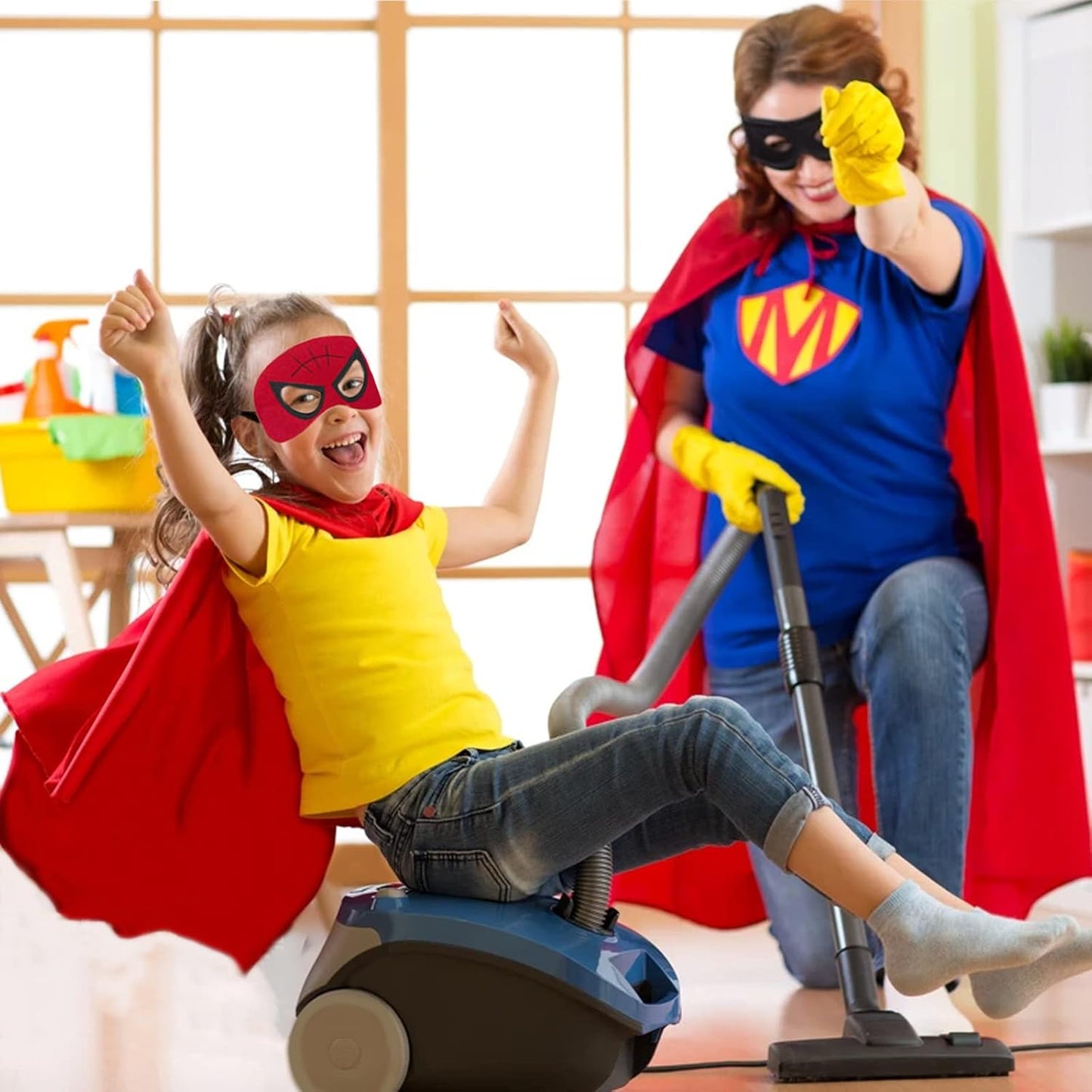 Superhero Capes for Kids Halloween Costumes and Dress up - Superhero Toys Capes 4-10 Year for Boys Birthday Party Gifts