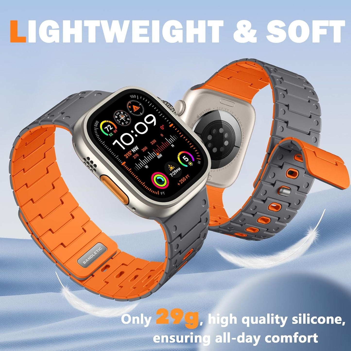 R-Nylon Fidlock Magnetic Buckle Band and Magnetic Watchband Compatible with Apple Watch Band - Durablebands for Iwatch Series 10 46Mm, 9/8/7 45Mm, SE/6/5/4 44M