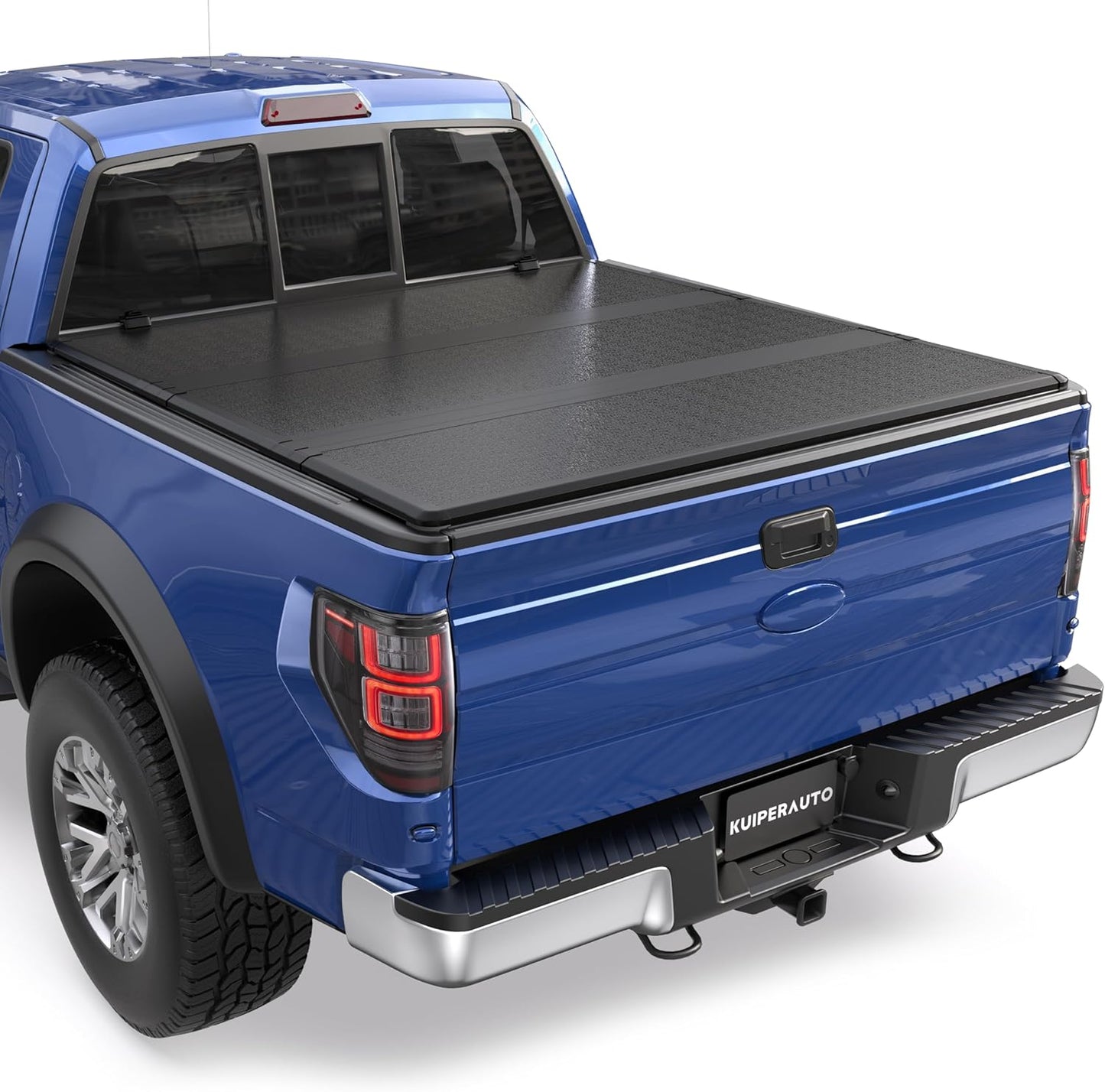 Tri 3-Flip 5.5 FT Soft Truck Bed Tonneau Cover Compatible with 2009-2014 Ford F150 F-150 Styleside (Excl Raptor Series) Truck Bed Cover