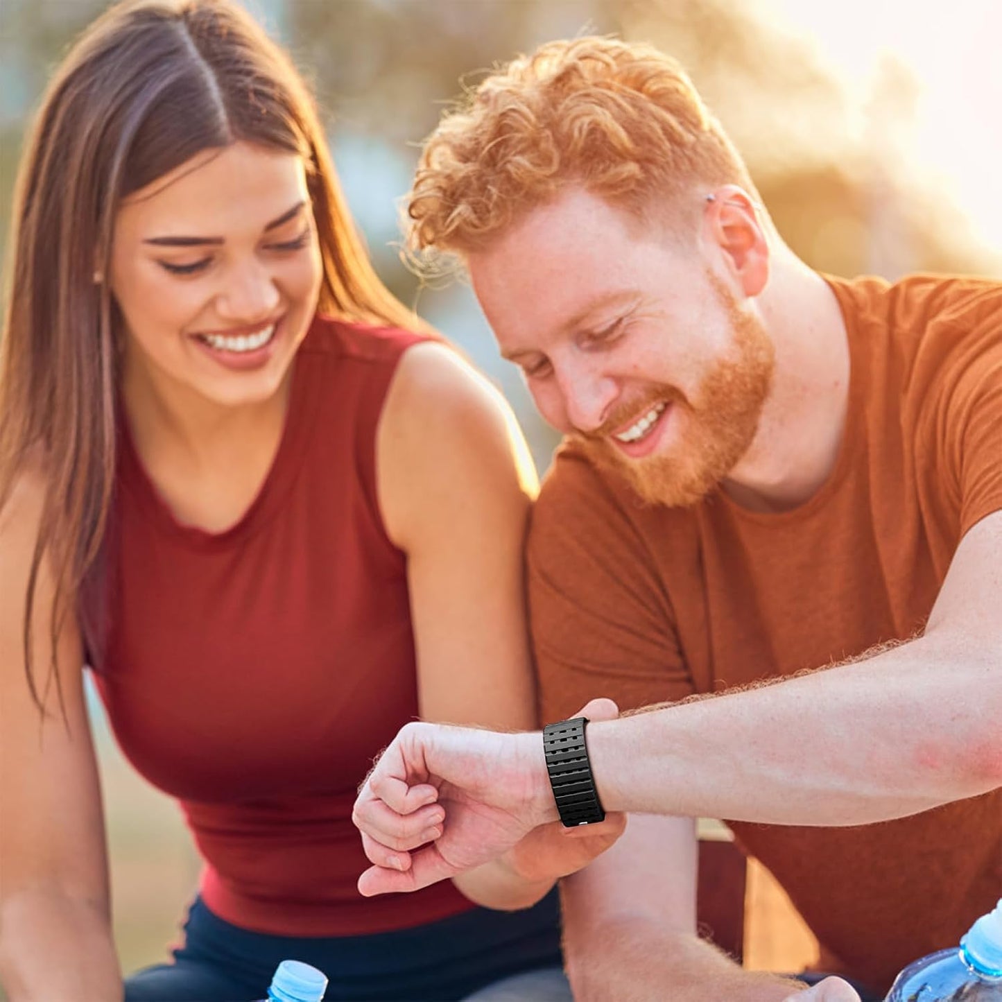 Compatible with Apple Watch Ultra 2/Ultra Band 49Mm/46Mm/45Mm/44Mm/42Mm(3/2/1) Men Women, Magnetic Silicone Rugged Sport Watchband for Iwatch SE2/SE/10/9/8/7/6/5/4