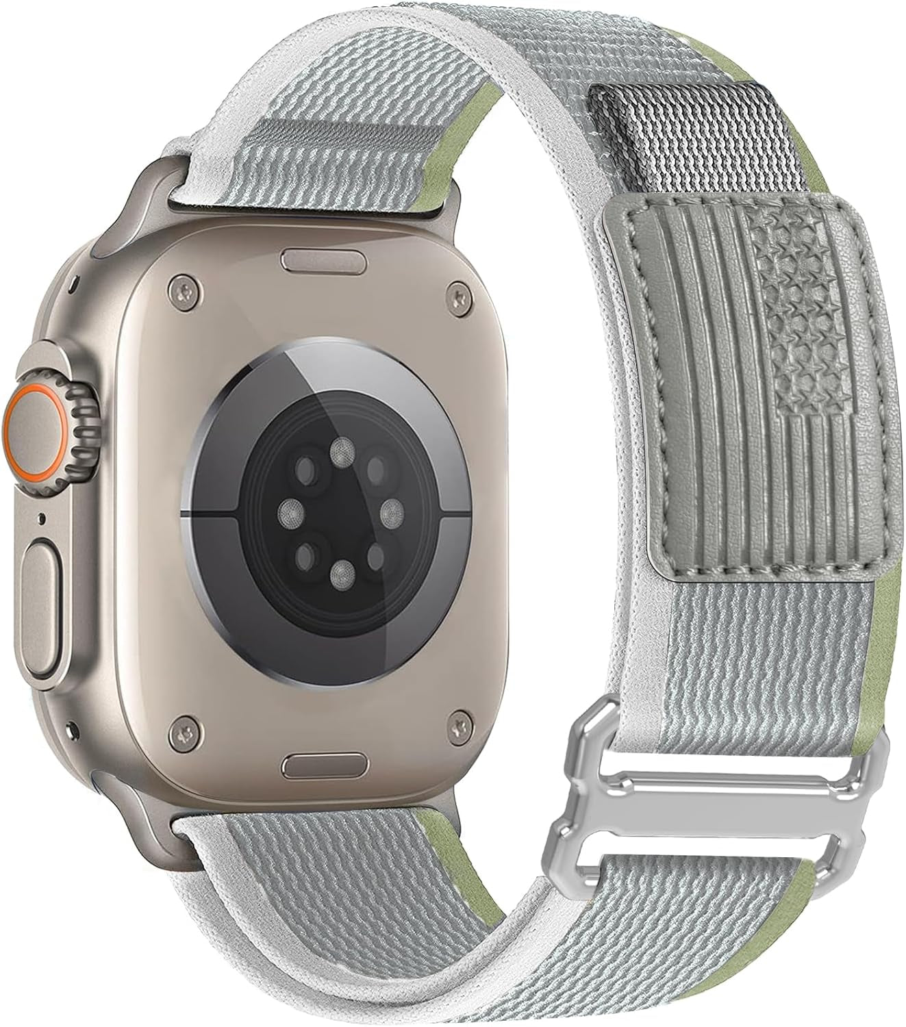 Trail Loop Nylon Band - Compatible with Apple Watch Ultra 2 Band/Ultra Band 49Mm 45Mm 44Mm Men Women, Braided Elastic Weave Sport Strap for Iwatch Ultra 2, Iwatch Ultra Series 10 46Mm SE/9/8/7/6/5/4