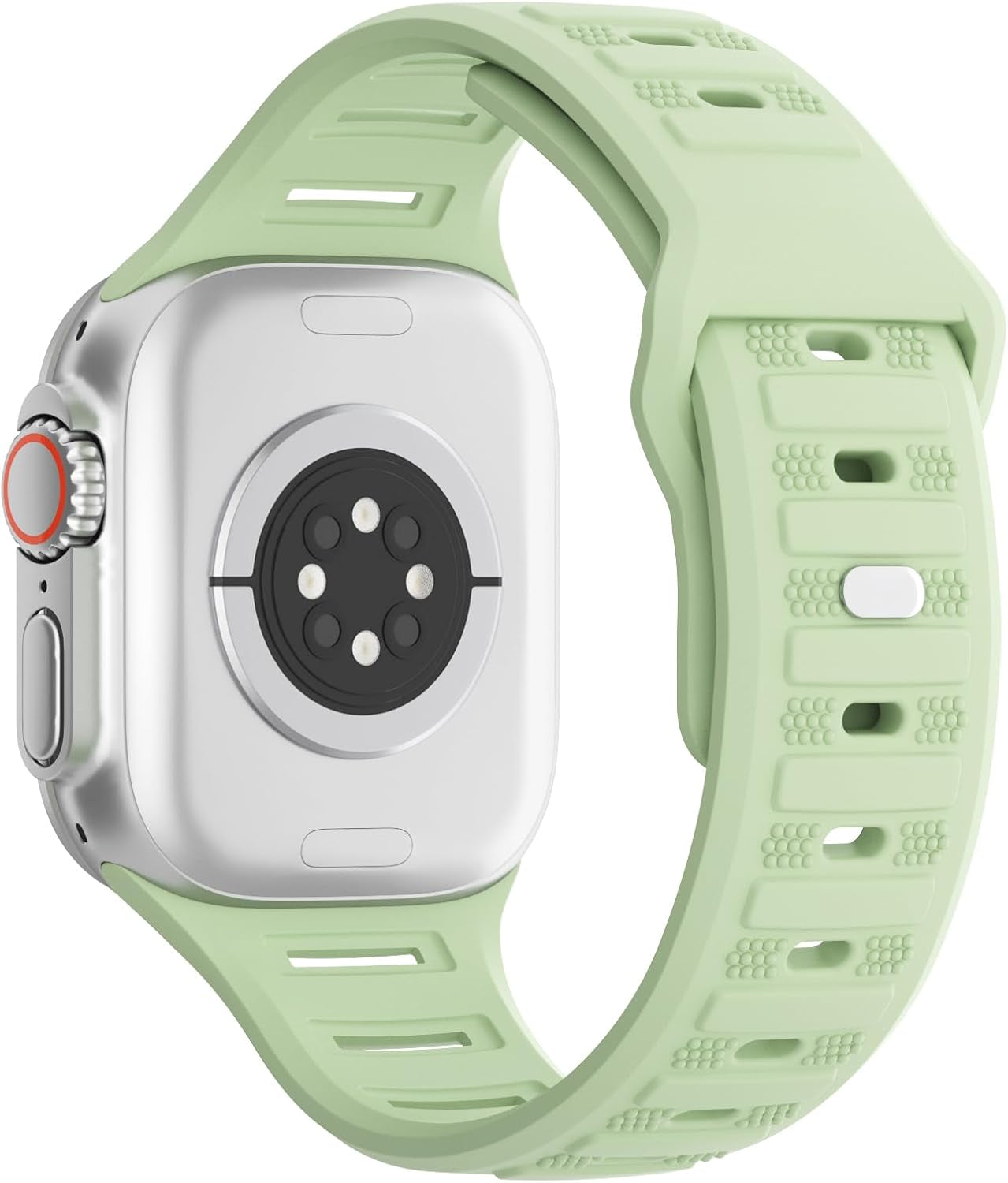 Sport Bands Compatible with Apple Watch 38Mm 40Mm 41Mm 42Mm 44Mm 45Mm 49Mm, Soft Silicone Replacement Waterproof Strap Wristband for Iwatch Series Ultra/Ultra 2 9/8/7/6/5/4/3/2/1 SE Women Men