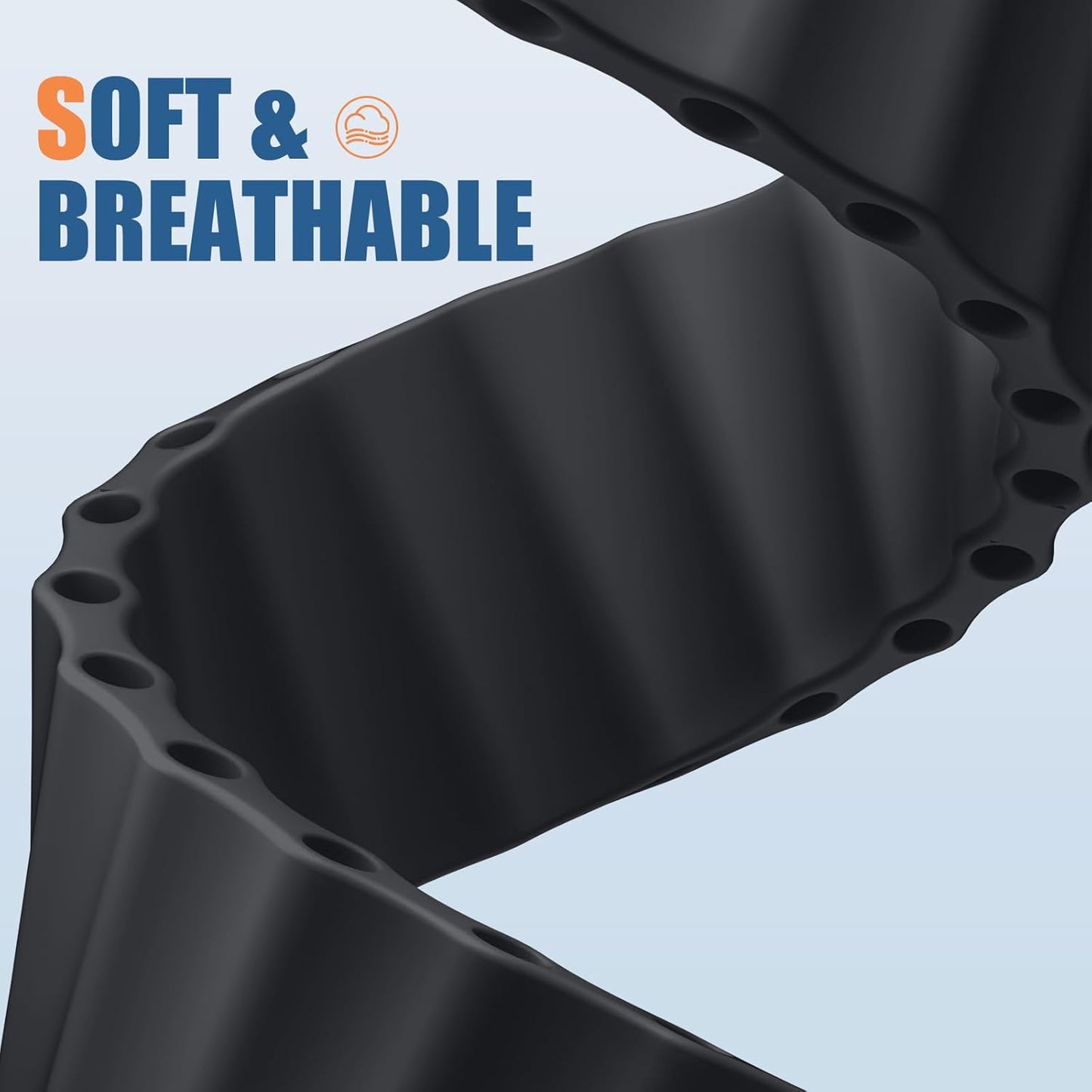 Ocean Solo Loop - Compatible with Apple Watch Ultra 2 Band 49Mm 46Mm 45Mm 44Mm 42Mm for Men Women for 7.8"-8.5" Wrist, for Iwatch Bands Series 10/9/8/7/6/5/4/3/2/1 SE