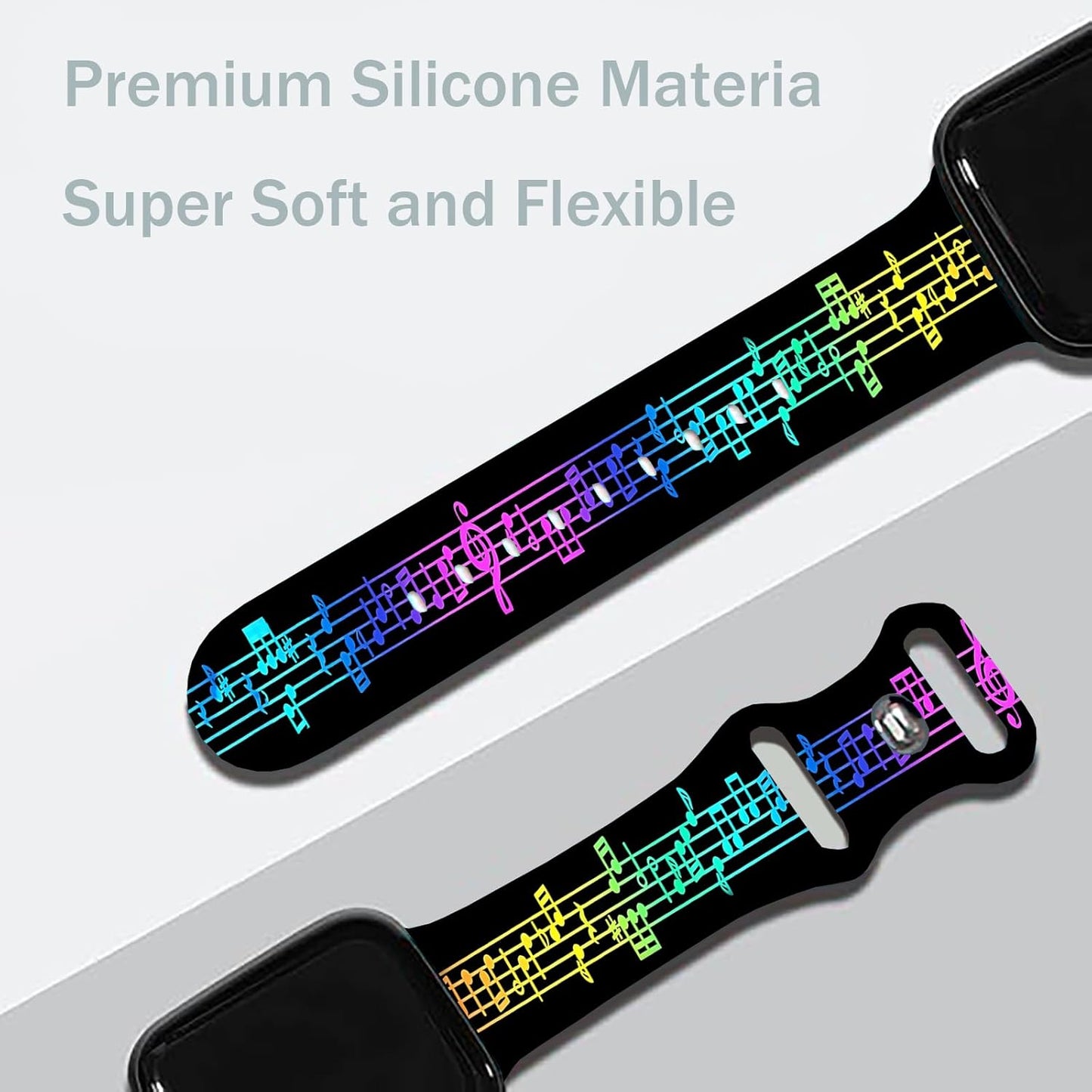 Cute Sport Wristband Compatible with Apple Watch Band 40Mm 44Mm 46Mm 41Mm 45Mm 38Mm 42Mm 49Mm,Soft Silicone Replacement Strap for Iwatch Series 10 9 Ultra SE 8 7 6 5 4 3 2 1 for Women Men