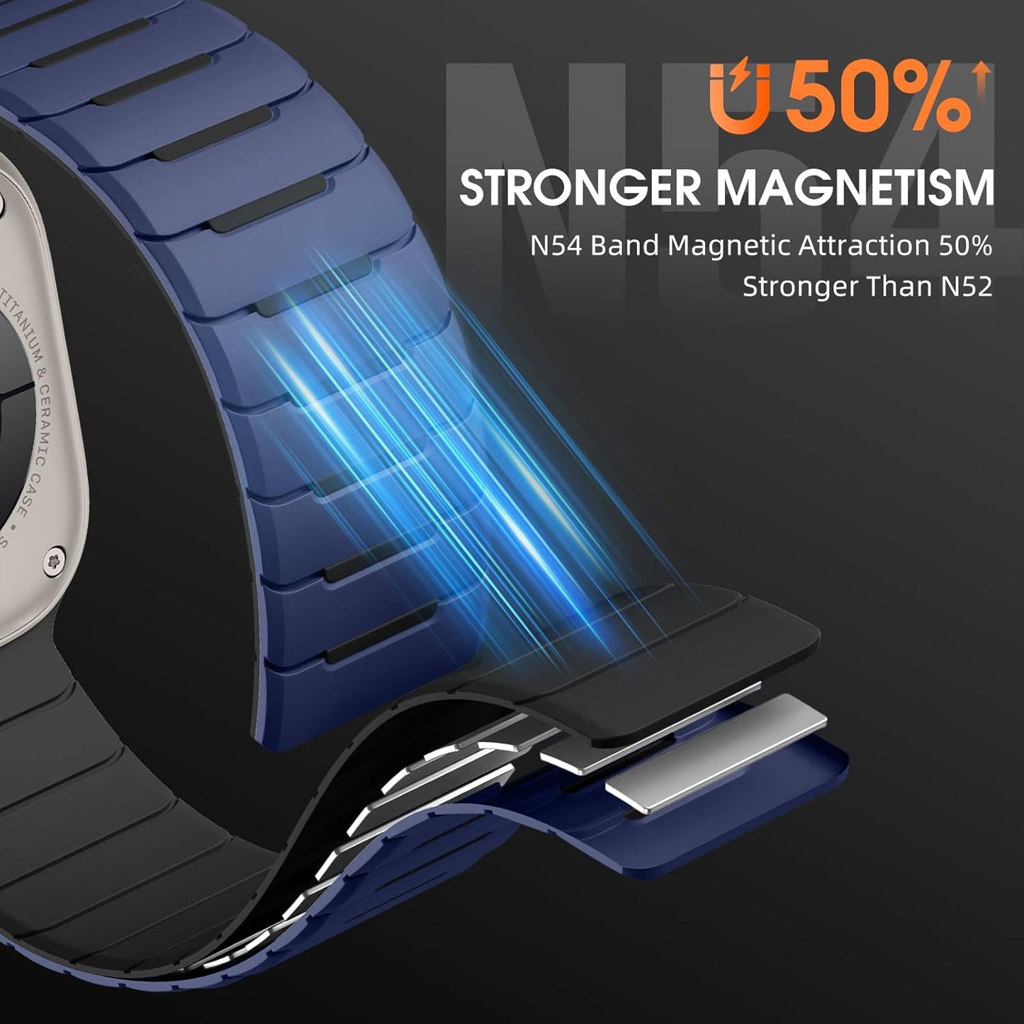Alpine Nylon Watch Band and Sport Magnetic Band Compatible with Apple Watch Ultra 2/Ultra 49Mm, for Iwatch Series 10/9/8/7/6/5/4/3 SE, for Men 46Mm 45Mm 44Mm 42Mm 41Mm 40Mm 38Mm Strap