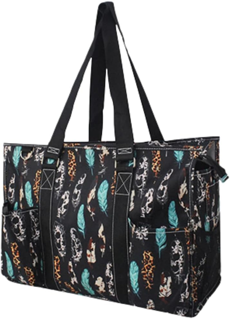 Utility Water Resistant Tote Bag, Top Zipper Closure, Perfect Gifts for Working Women, Nurses, Gym Bag