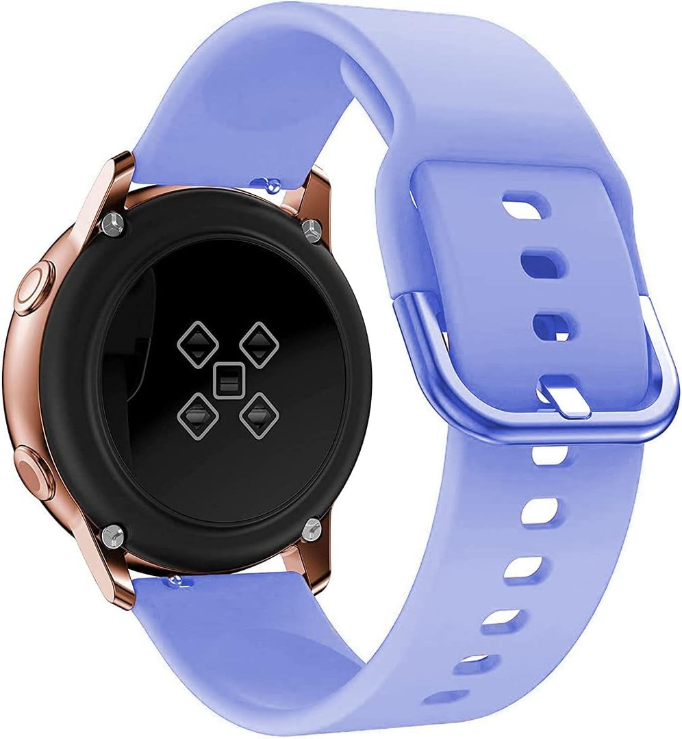 Galaxy Watch 5/6/4 Band,Bands for Samsung Watch Active 2 40Mm 44Mm,Galaxy Watch 5 Pro/Galaxy Watch 3 41Mm/Active,20Mm Soft Silicone Band Correa Sport Strap Galaxy 6/4 Classic Bands Wristbands