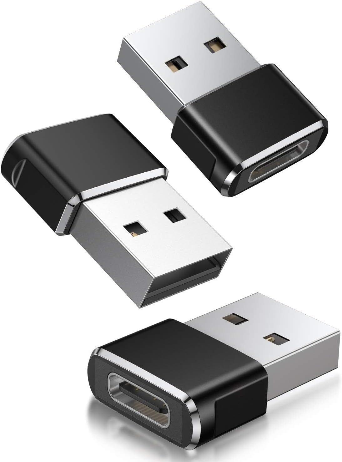 USB to USB C Adapter,Iphone 16 16E 15 Pro Max Charger Adapter 3Pack,Usbc Female to USB a Male,Type C OTG Converter for Apple Watch Iwatch 10 9 Se,Airpod,Ipad Mini Air,Samsung Galaxy S25 S24