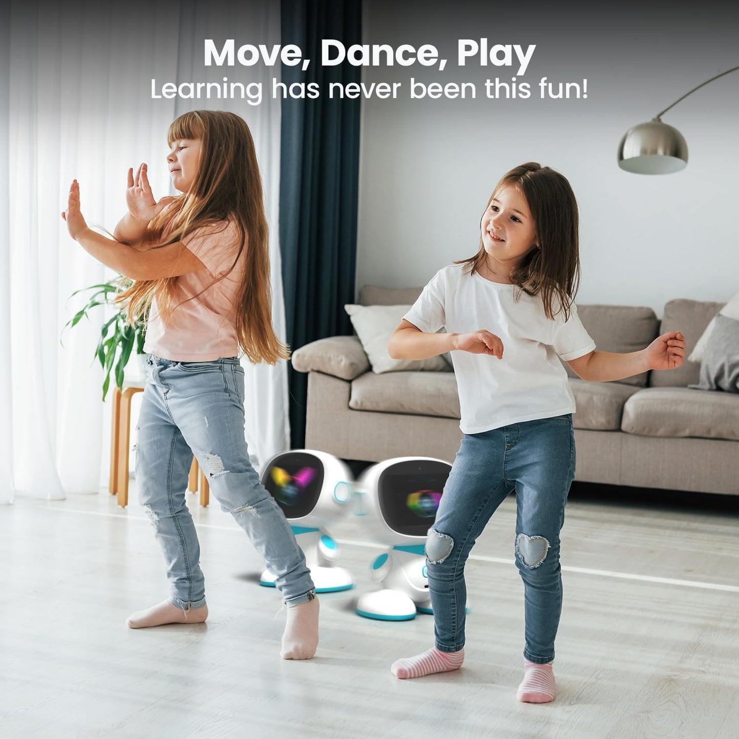 2: Ai-Powered Smart Robot for Kids | STEM Learning & Educational Robot | Interactive, Voice-Activated Robot with Learning Apps & Fun Games for Boys & Girls Aged 5-12 | Sky Blue