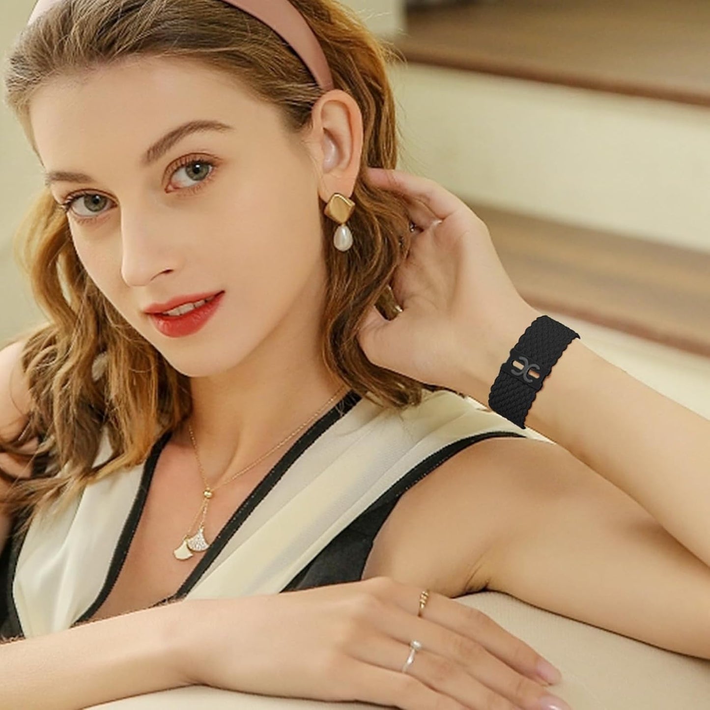 Braided Solo Loop Compatible with Apple Watch Bands 38Mm 40Mm 41Mm 42Mm 44Mm 45Mm 49Mm Women Men, Stretchy Elastic Nylon Sport Strap for Iwatch Bands Series 9/8/7/6/5/4/3/2/1/Se/Ultra