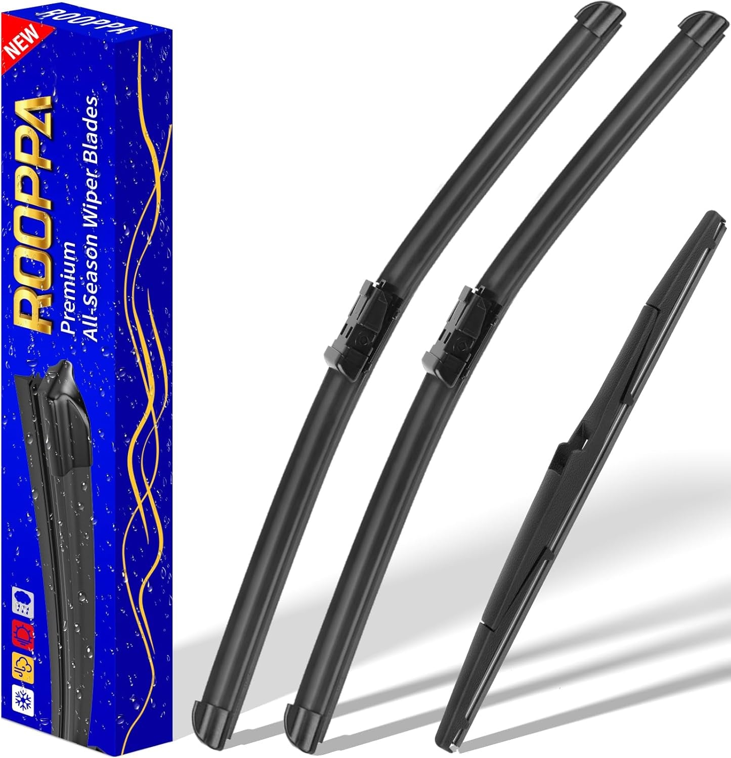 3 Wipers Replacement for 2012-2016 Honda CRV CR-V, Windshield Wiper Blades Original Equipment Replacement - 26"/16"/13" (Set of 3) U/J HOOK