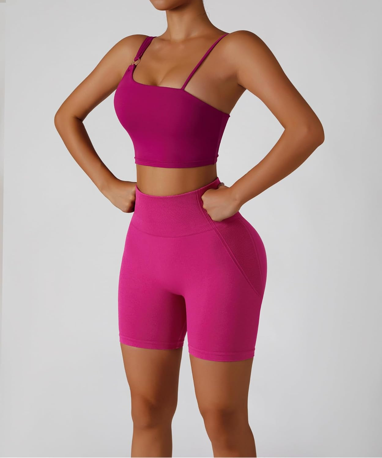 Women'S Workout Shorts Gym Biker Shorts Scrunch Butt Lifting, Buttery Soft Seamless Yoga Shorts